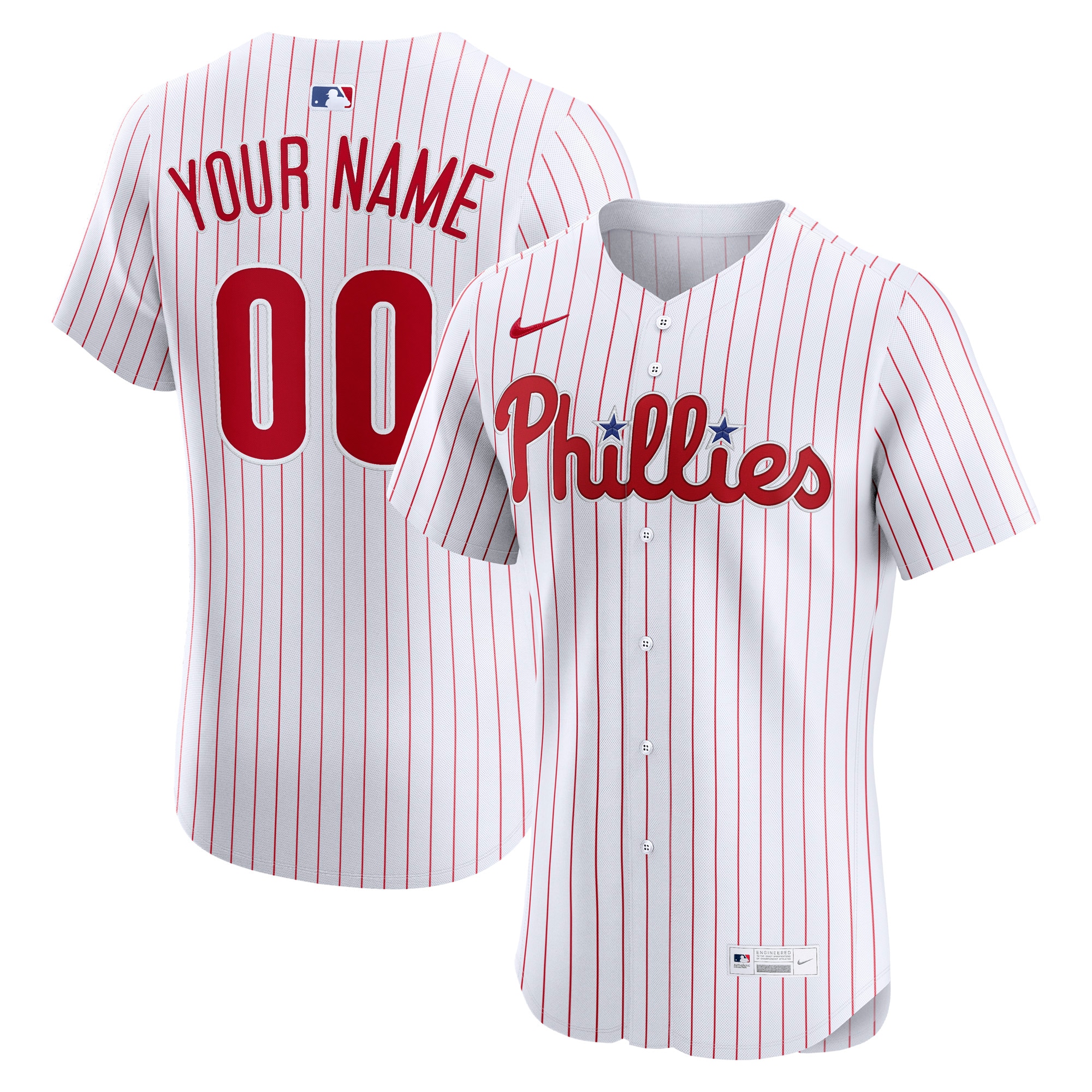 Philadelphia Phillies Home Elite Custom Jersey - White