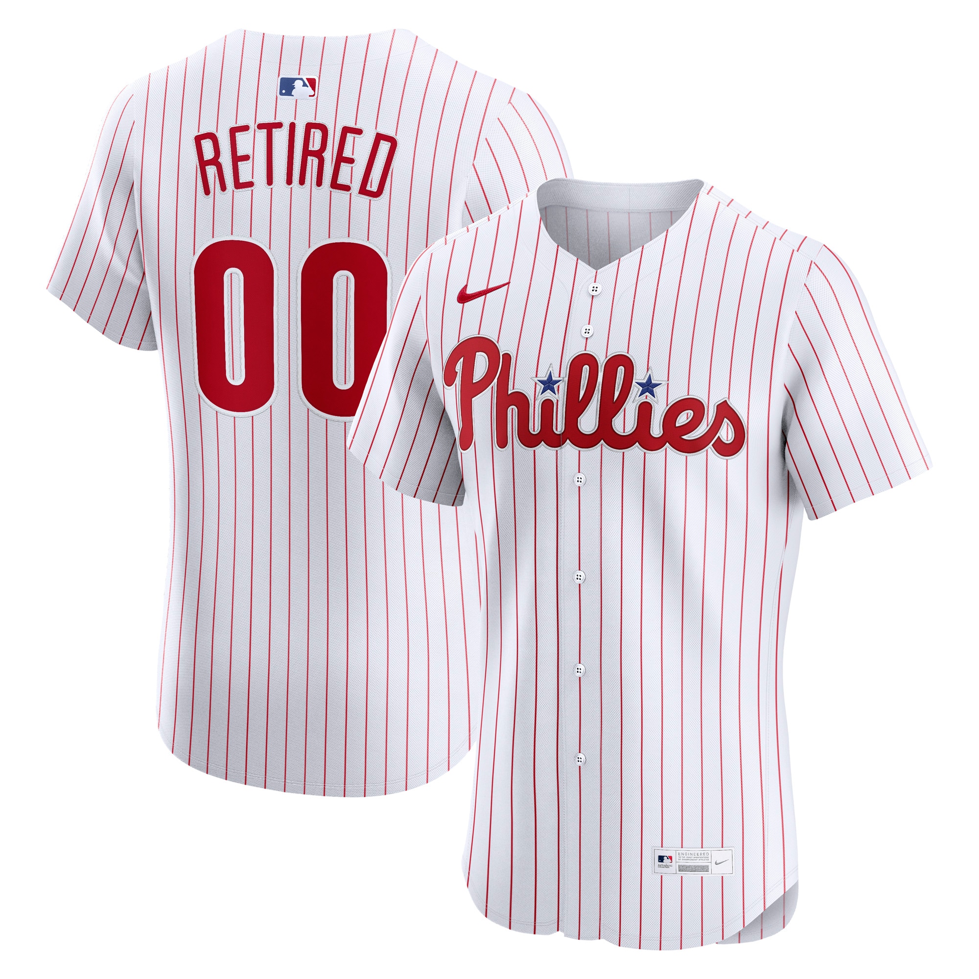 Philadelphia Phillies Home Elite Pick-A-Player Retired Roster Jersey - White