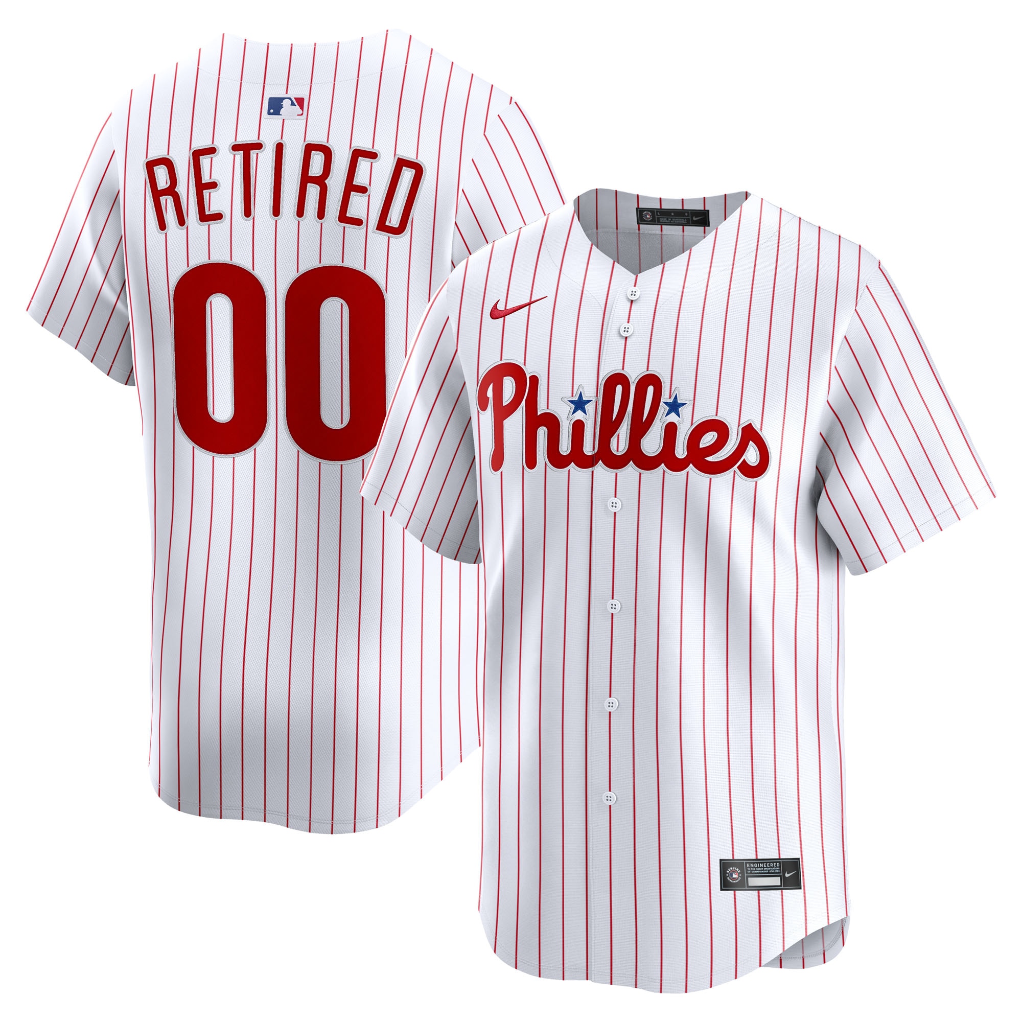 Philadelphia Phillies Home Limited Pick-A-Player Retired Roster Jersey - White