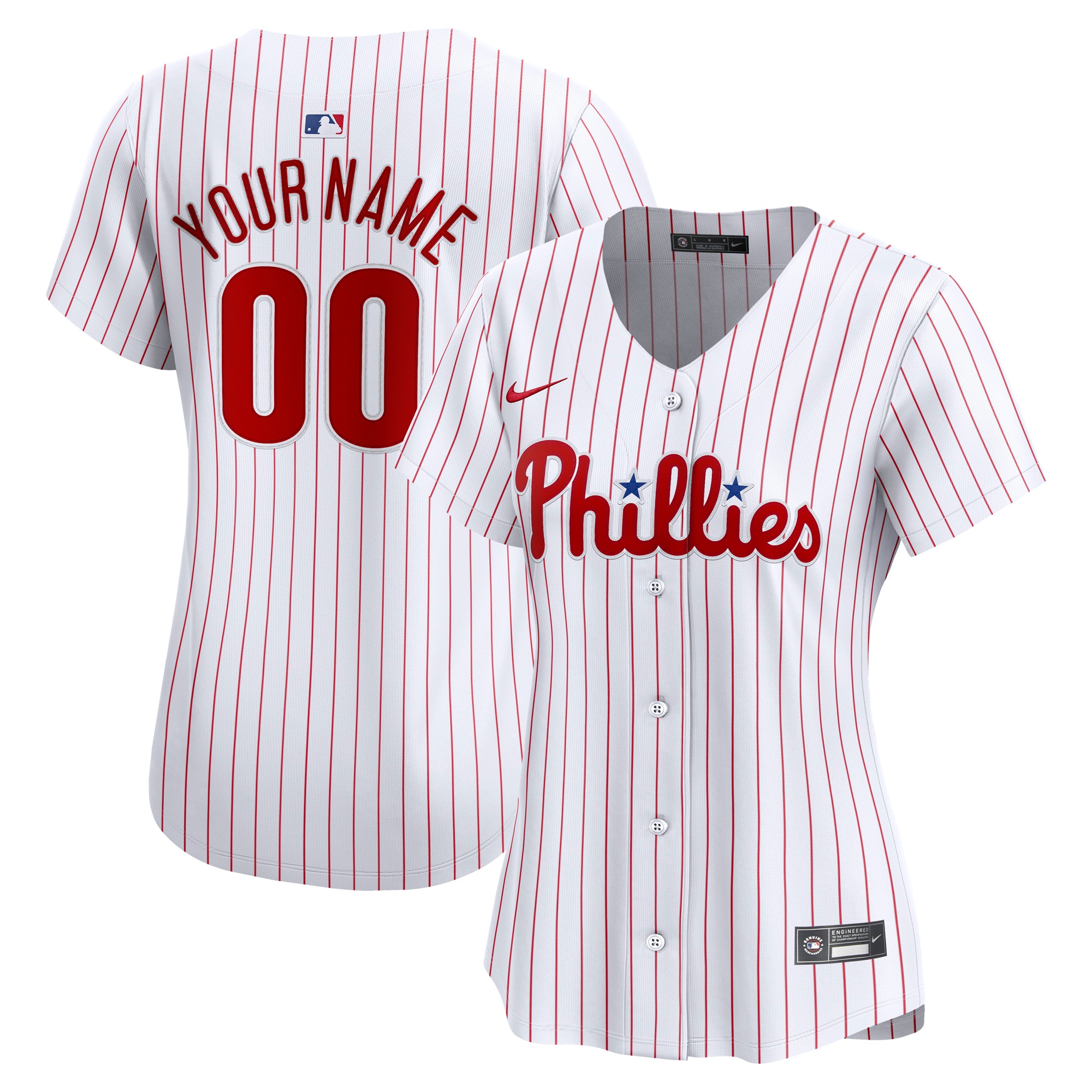 Philadelphia Phillies Women's Home Limited Custom Jersey - White