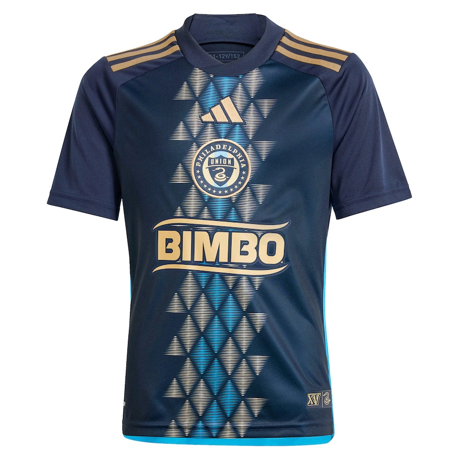 Alternative view of Philadelphia Union Adidas Navy Custom Jersey - Ultimate 2024 XV Kit