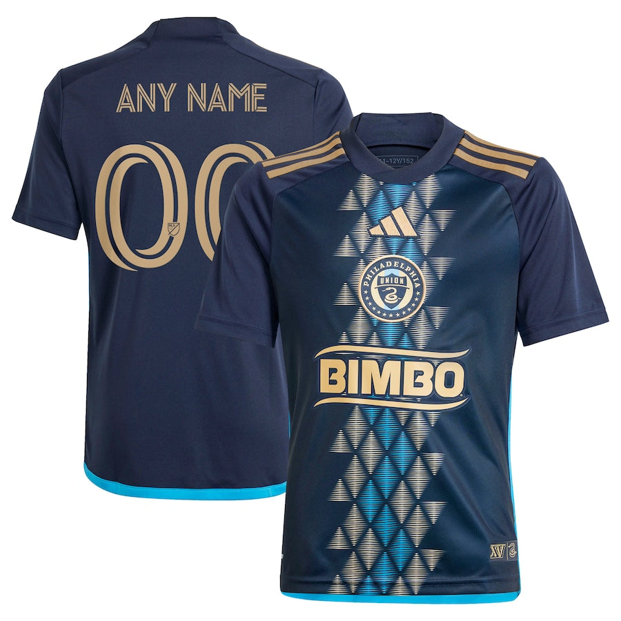Philadelphia Union Adidas Navy Custom Jersey - Ultimate 2024 XV Kit