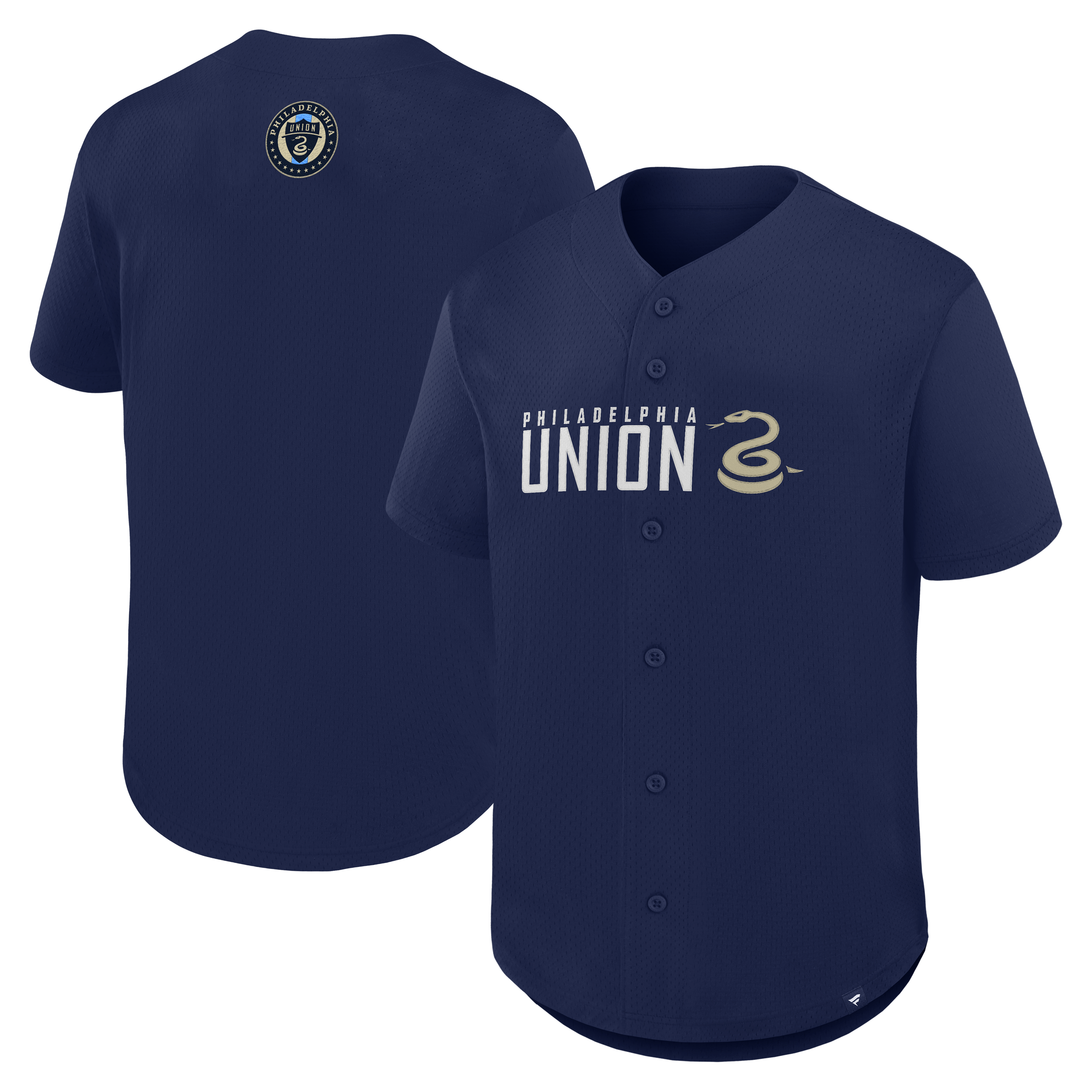 Philadelphia Union Fanatics Maximum Intensity Button-Up Jersey  - Navy