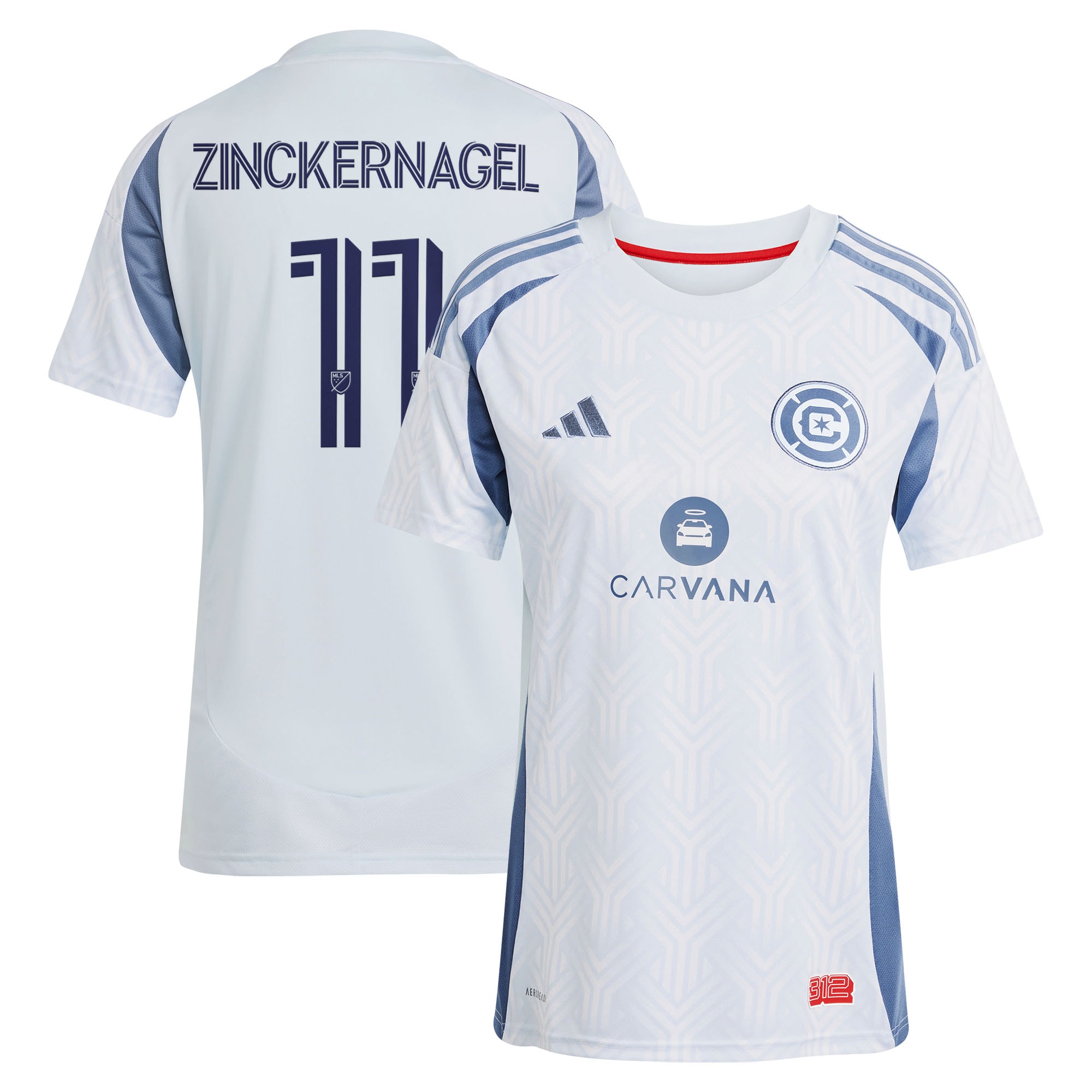 Philip Zinckernagel Chicago Fire Women's 2025 The Municipal Kit Jersey - Light Blue