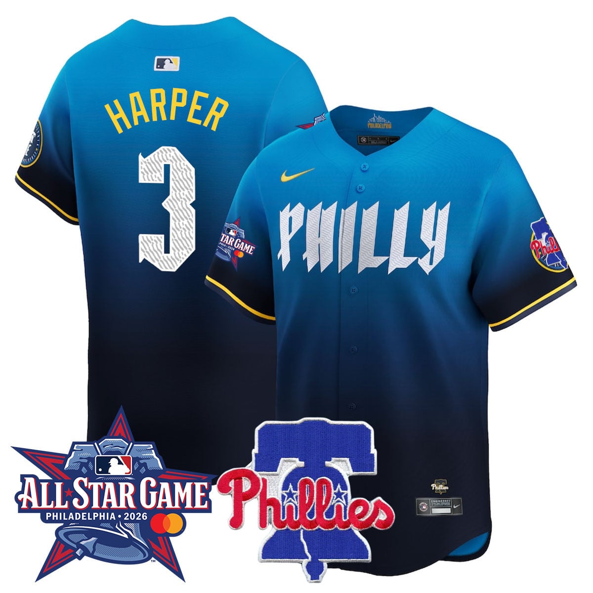 Alternative view of Phillies Bohm All-Star Jersey - Nike Phillies Bohm 2026 All-Star