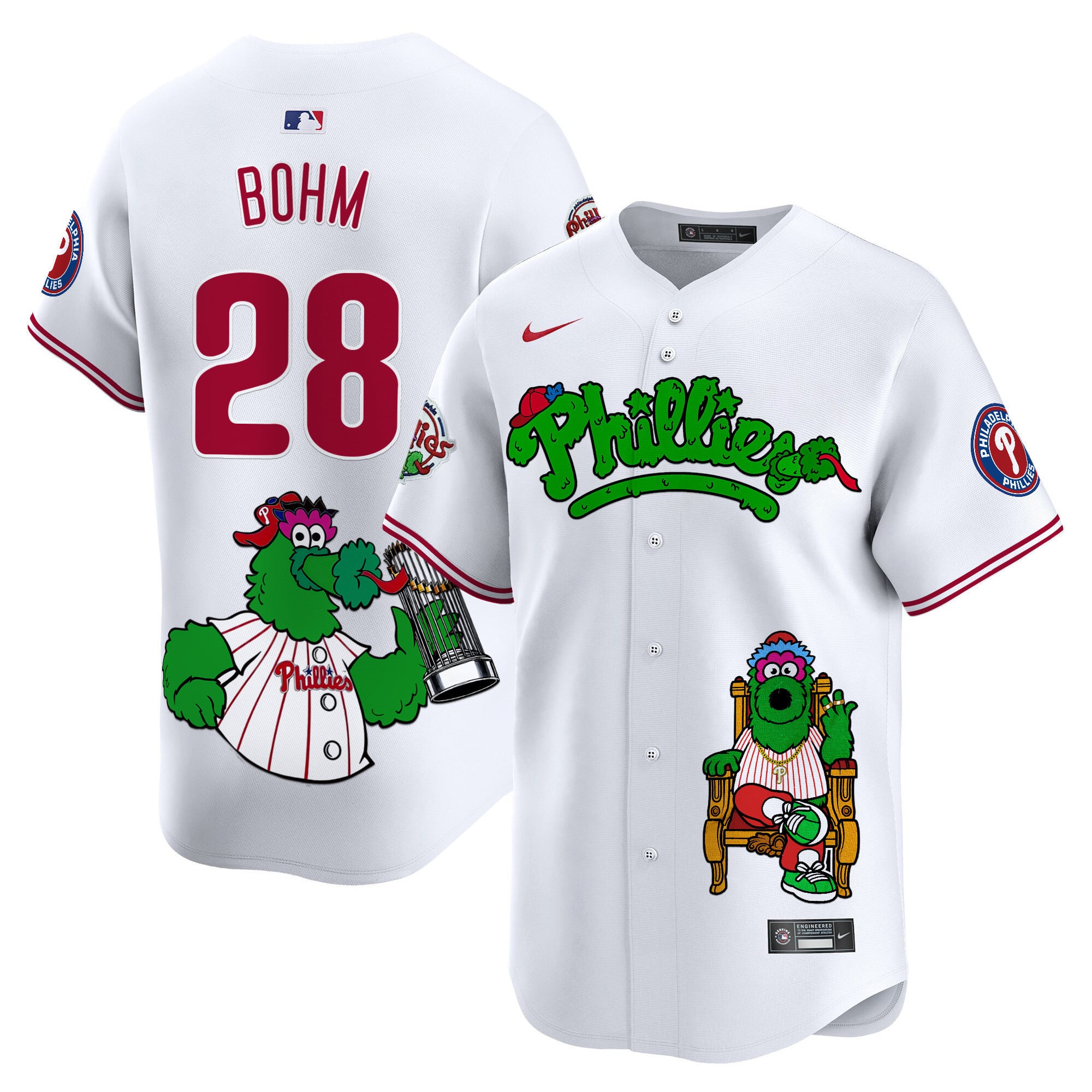 Alternative view of Phillies Harper Mascot Jersey - Nike Phillies Harper #3 Mascot Jersey