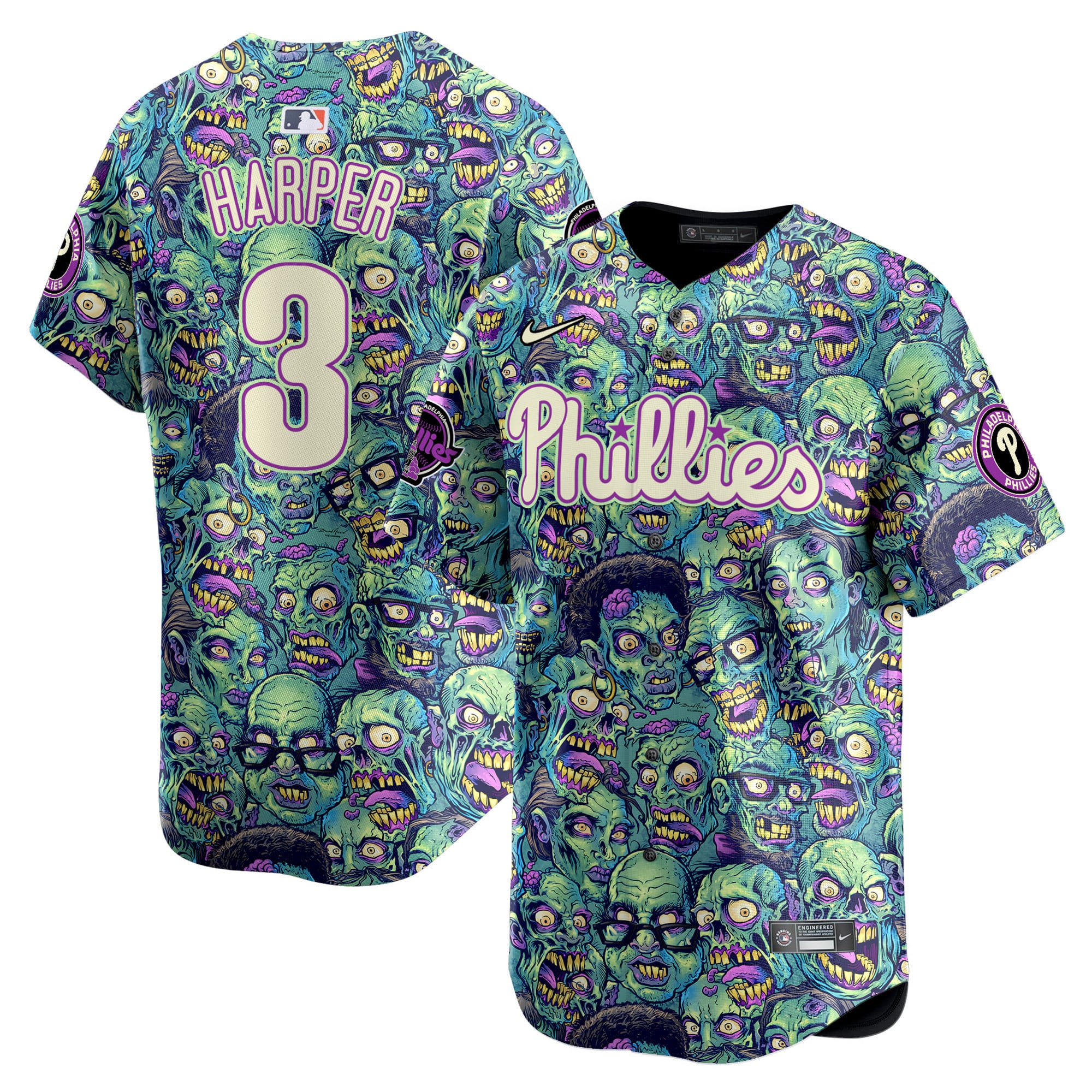 Phillies Harper Zombie Jersey - Nike - Limited Edition