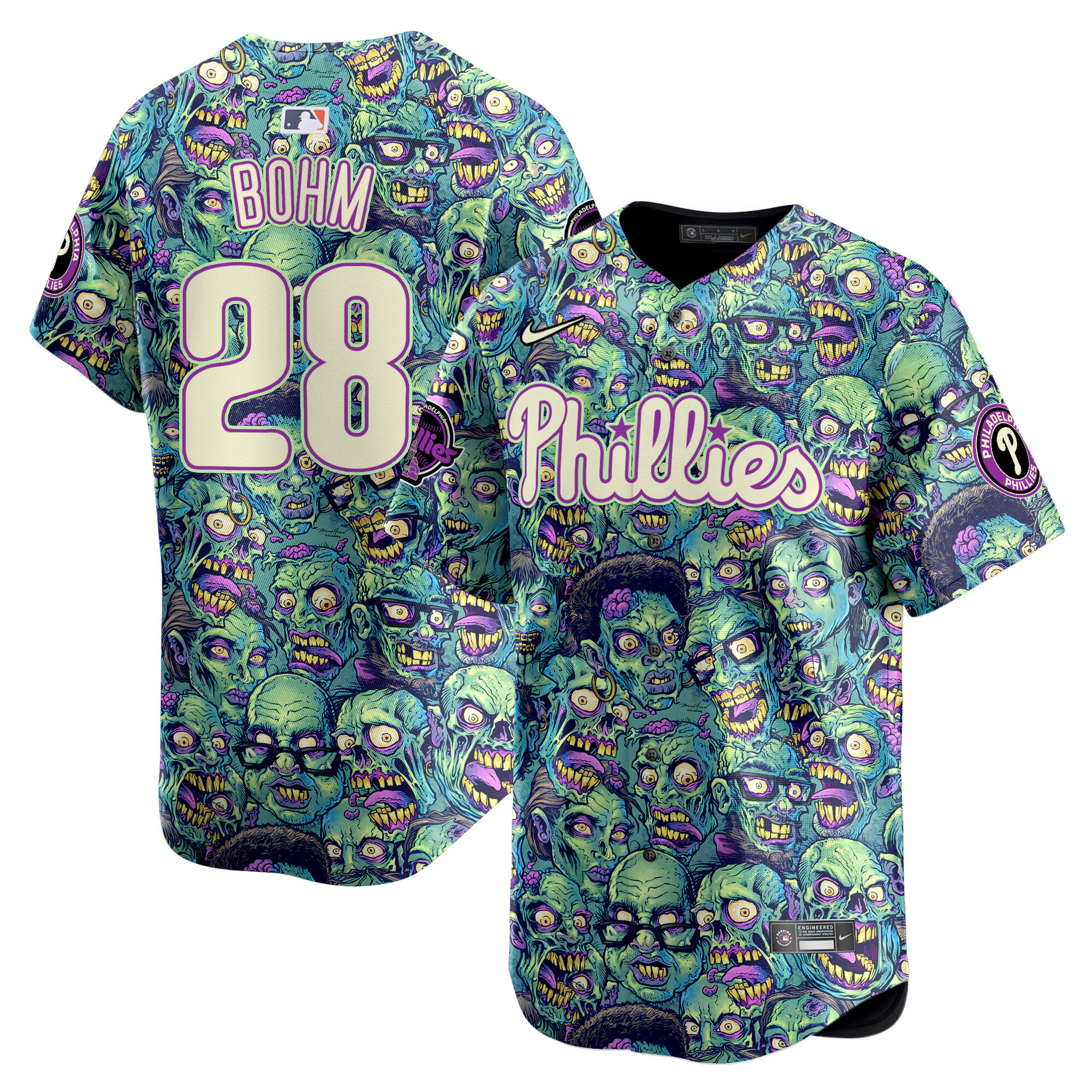 Alternative view of Phillies Harper Zombie Jersey - Nike - Limited Edition