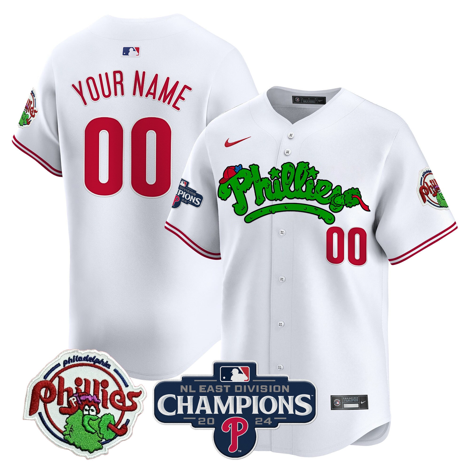 Phillies Phanatic Jersey - Nike - White 2024 Champions Edition