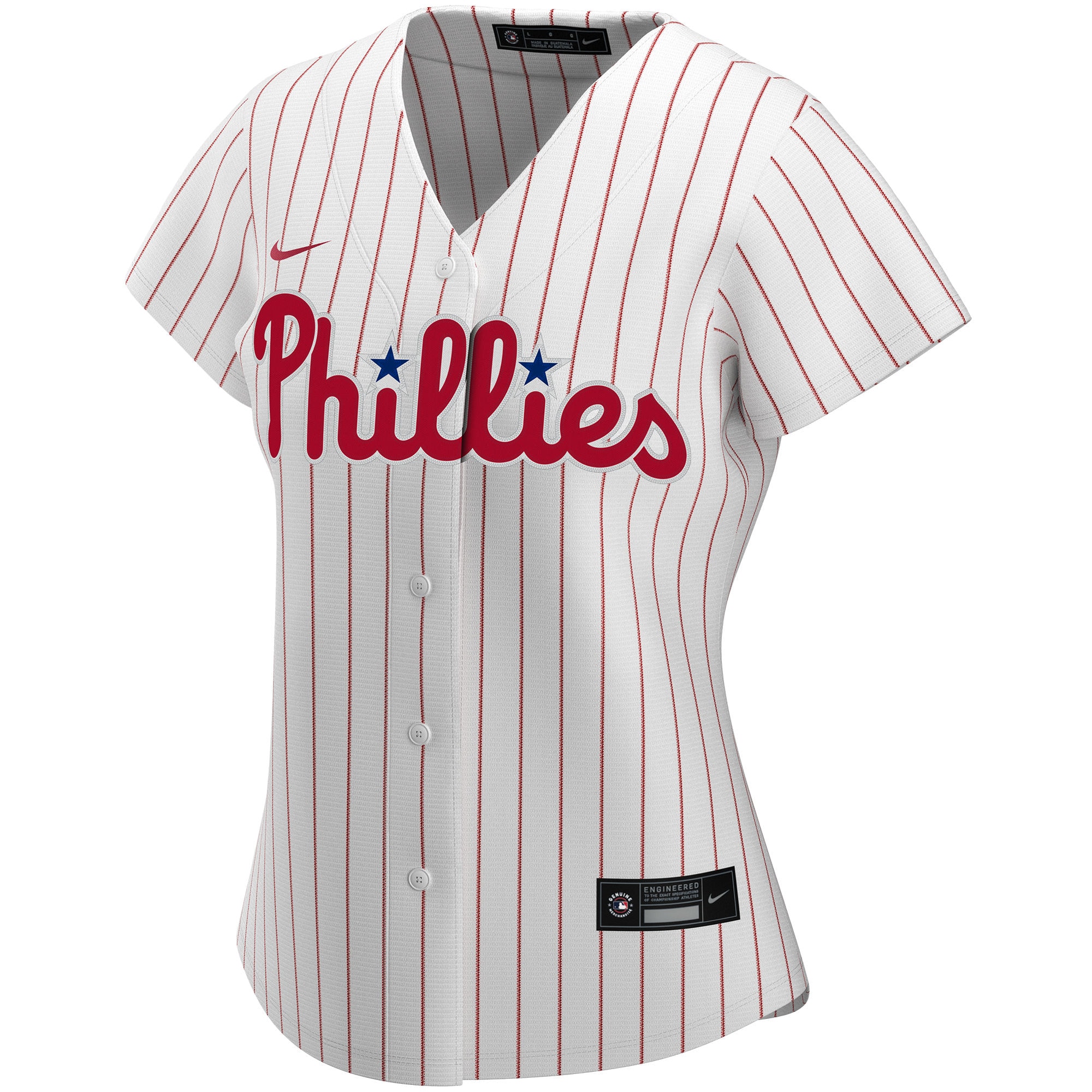 Alternative view of Phillies Pinstripe Custom Jersey - Nike - Personalized MLB
