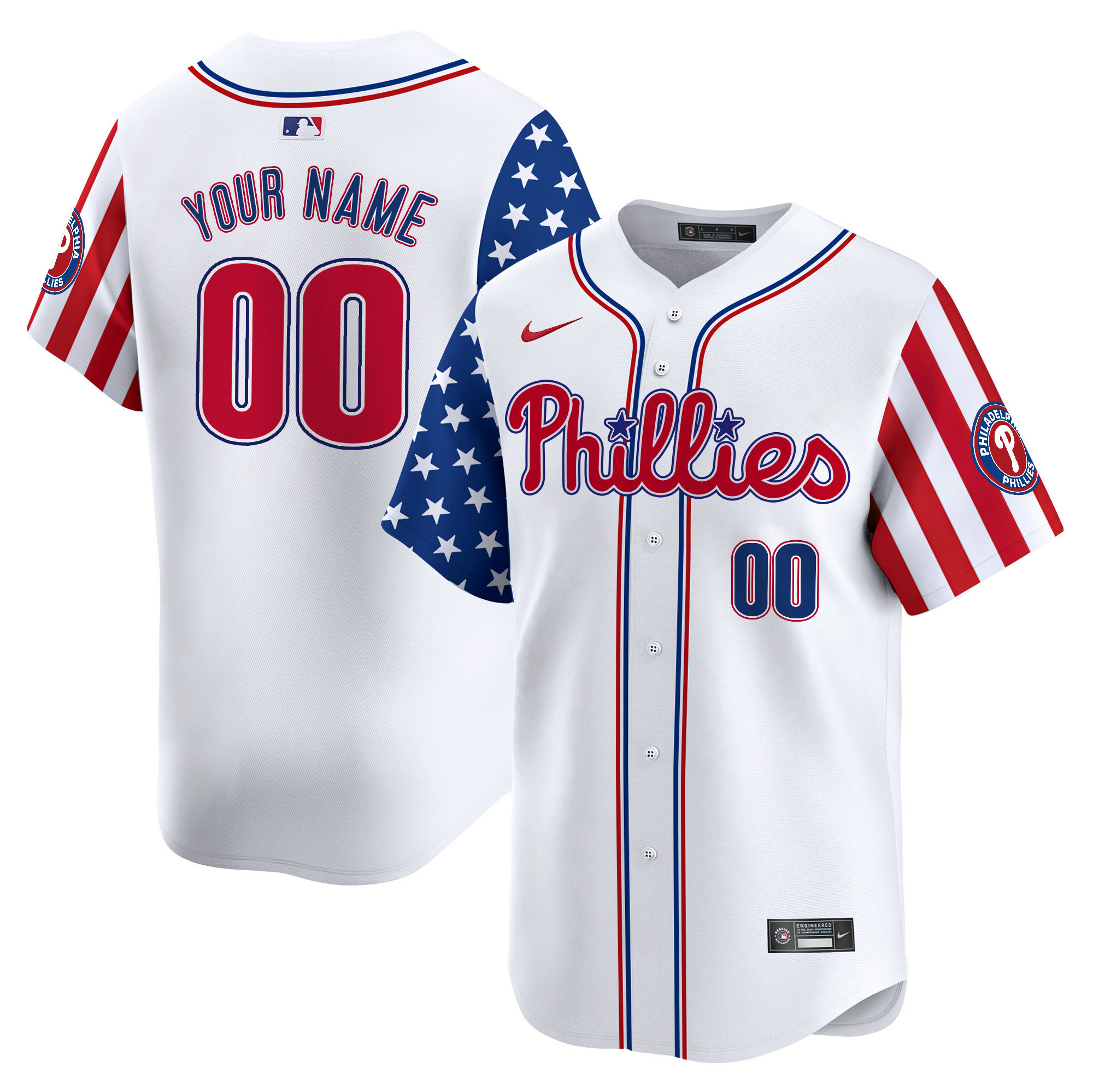 Phillies Stars Stripes Jersey - Nike Phillies Stars & Stripes Jersey