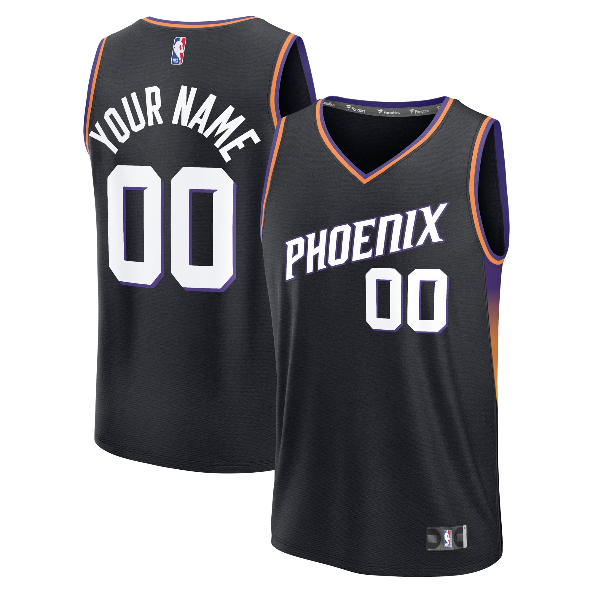 Phoenix Suns Fanatics Youth Fast Break Custom Jersey - Statement Edition