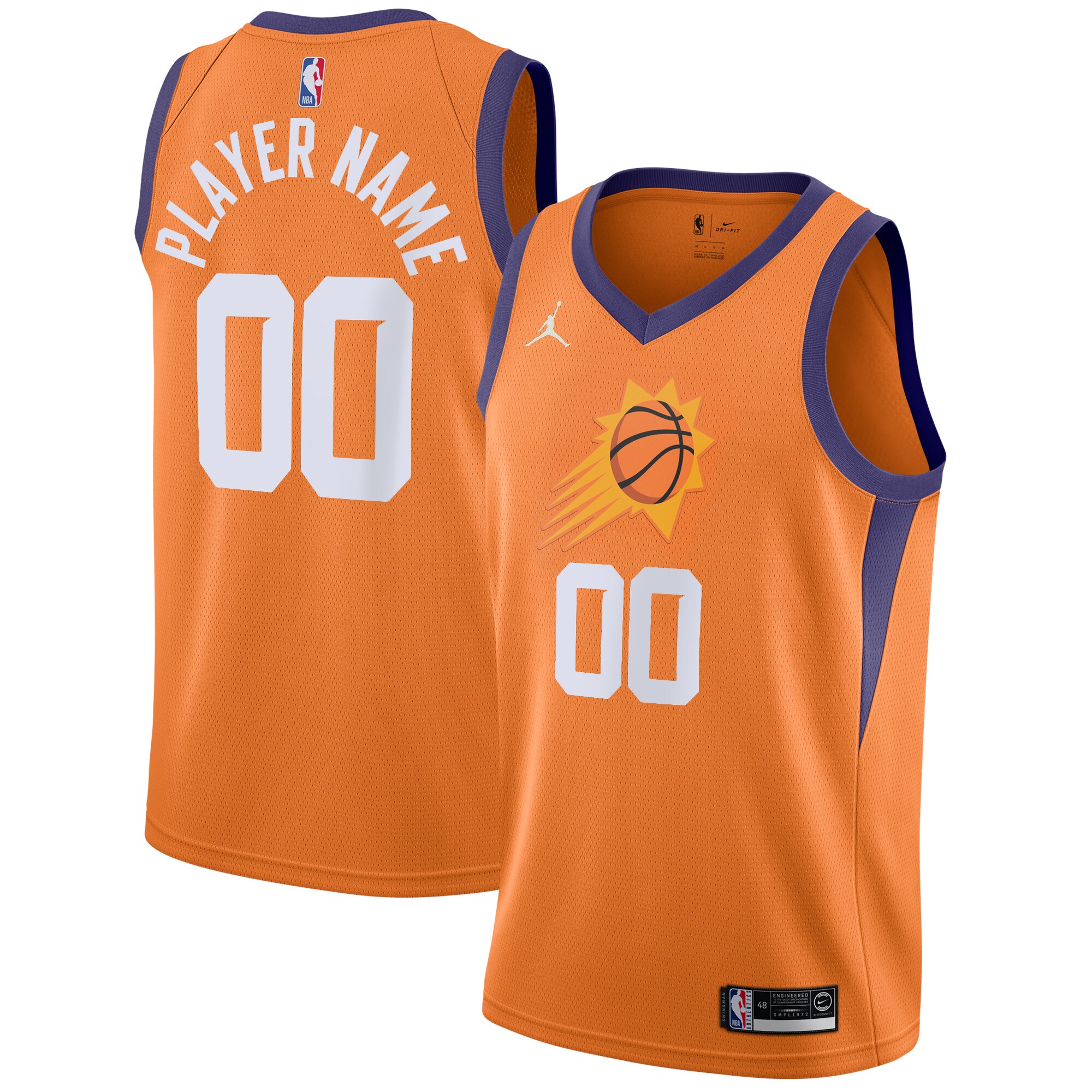 Phoenix Suns Orange Jersey - Phoenix Suns Jordan Orange Jersey