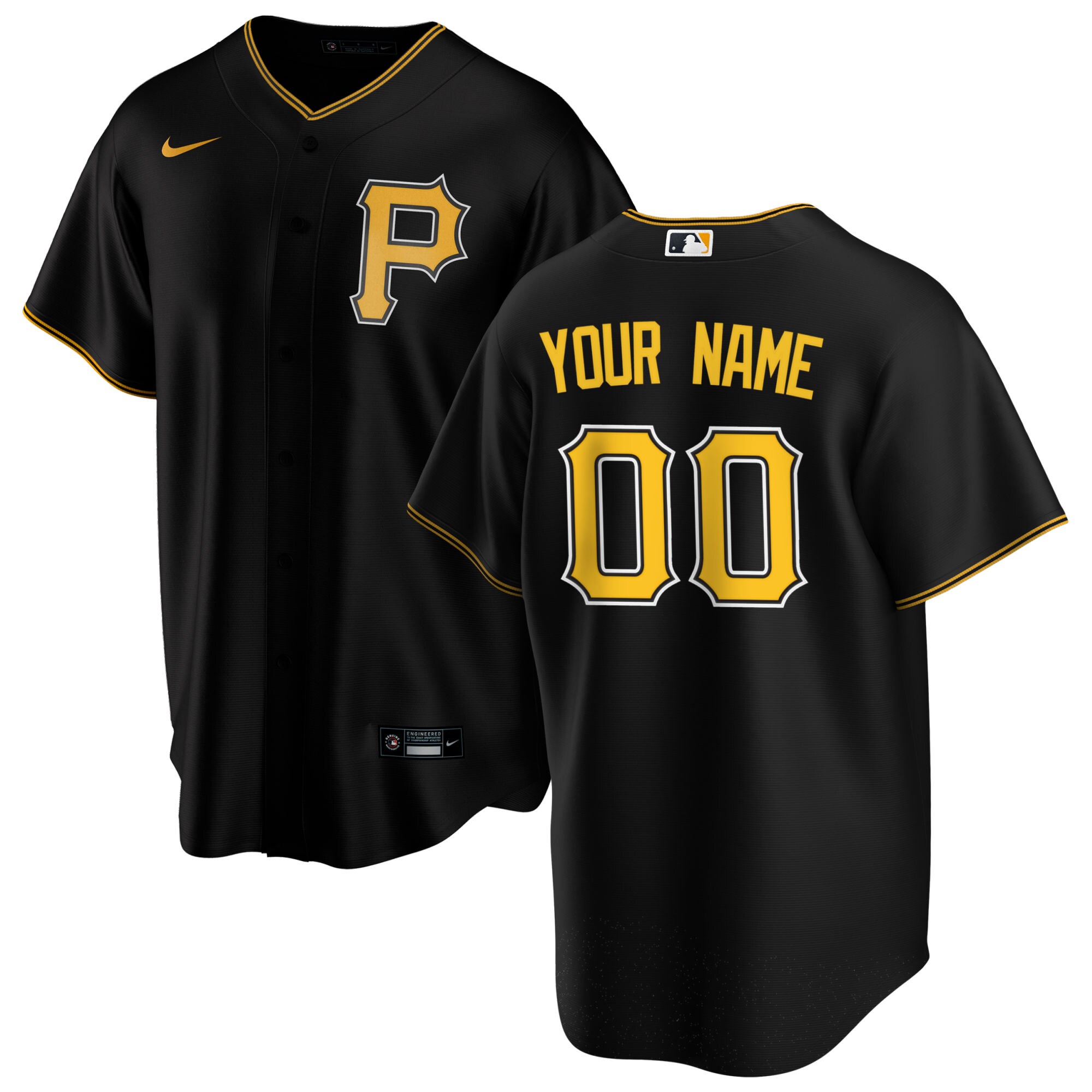 Pirates Black Custom Jersey nike - Nike Pirates Black Custom Jersey