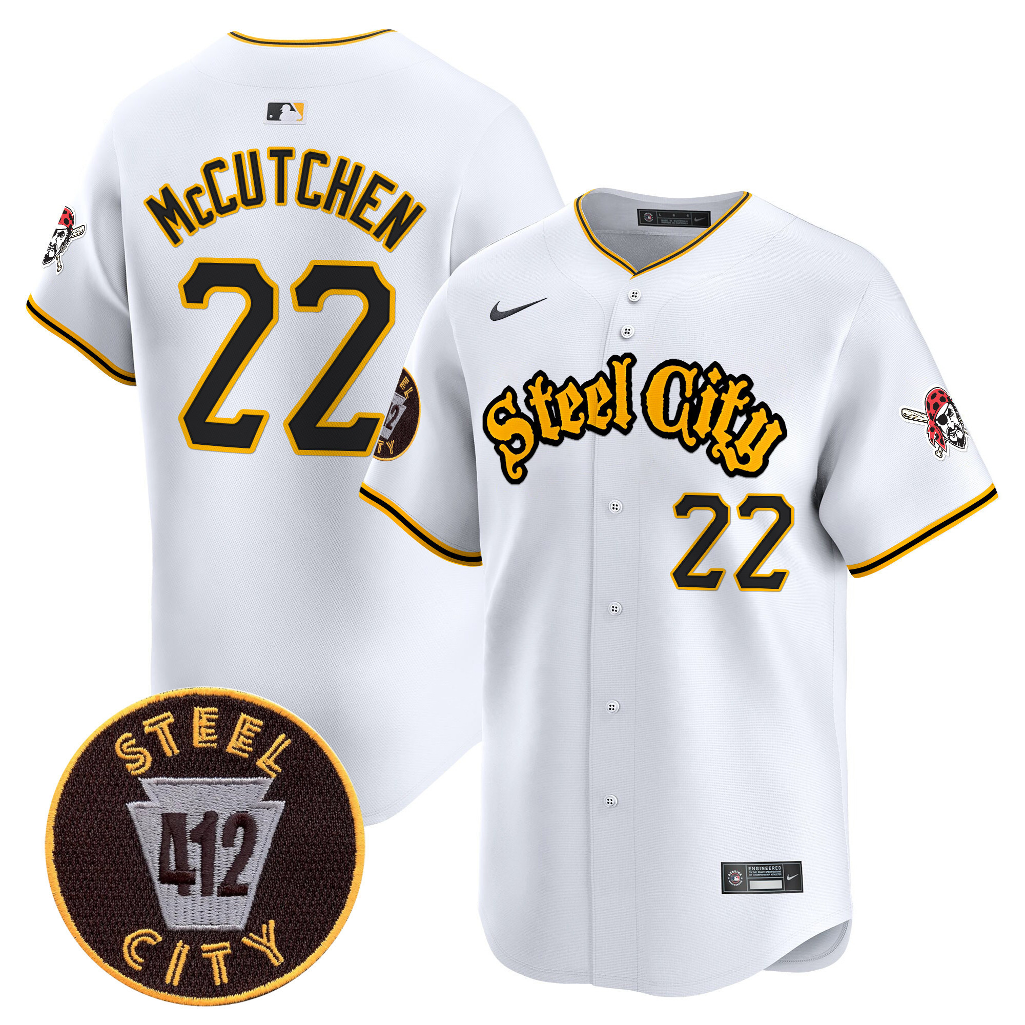 Alternative view of Pirates Reynolds #10 Jersey nike - Nike Pirates Reynolds #10 Jersey