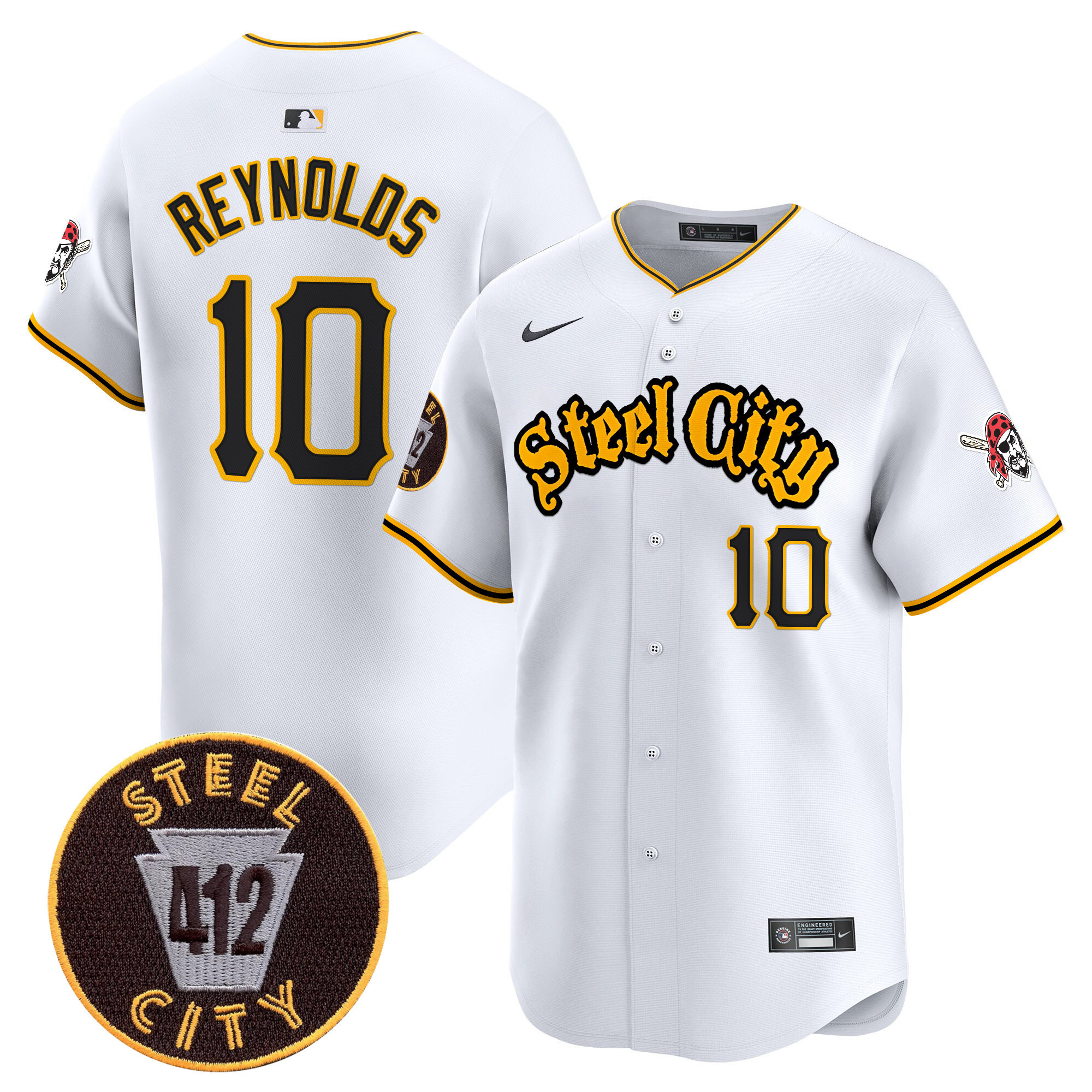 Pirates Reynolds #10 Jersey nike - Nike Pirates Reynolds #10 Jersey