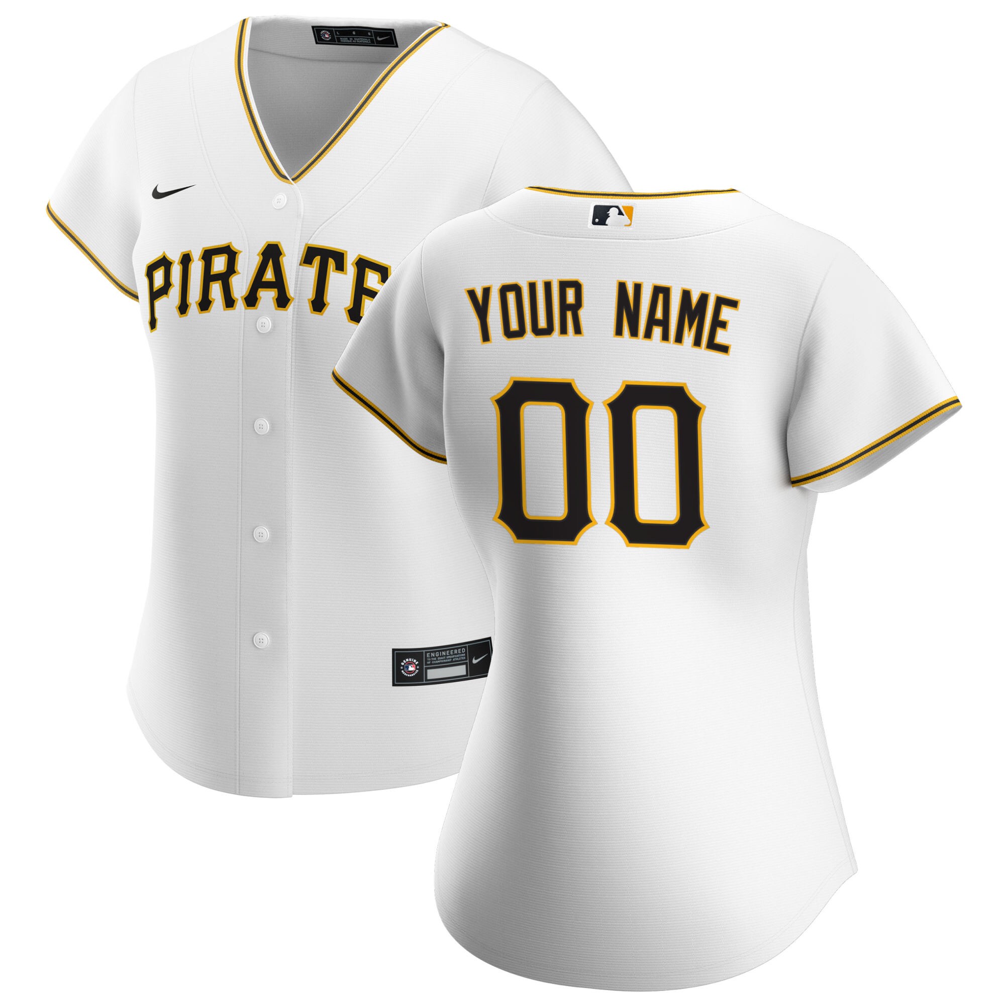 Pirates White Custom Jersey - Nike - MLB Personalized Edition