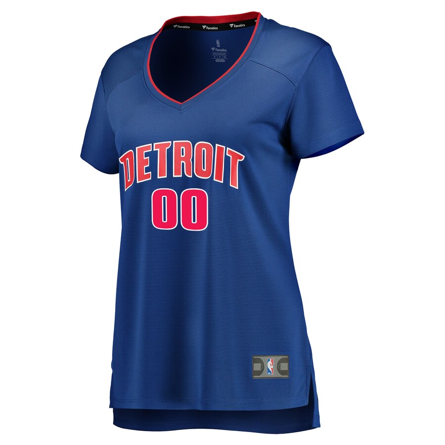 Alternative view of Pistons Blue Custom Jersey fanatics - Fanatics Pistons Blue Custom