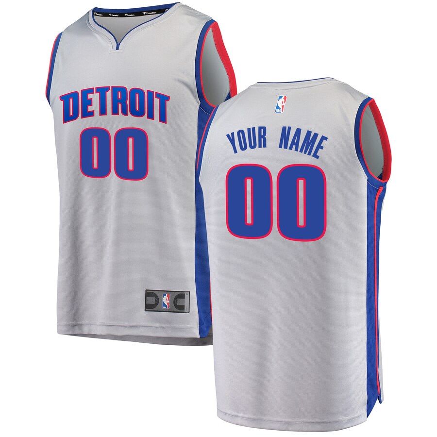 Pistons Custom White Jersey - Fanatics Detroit
