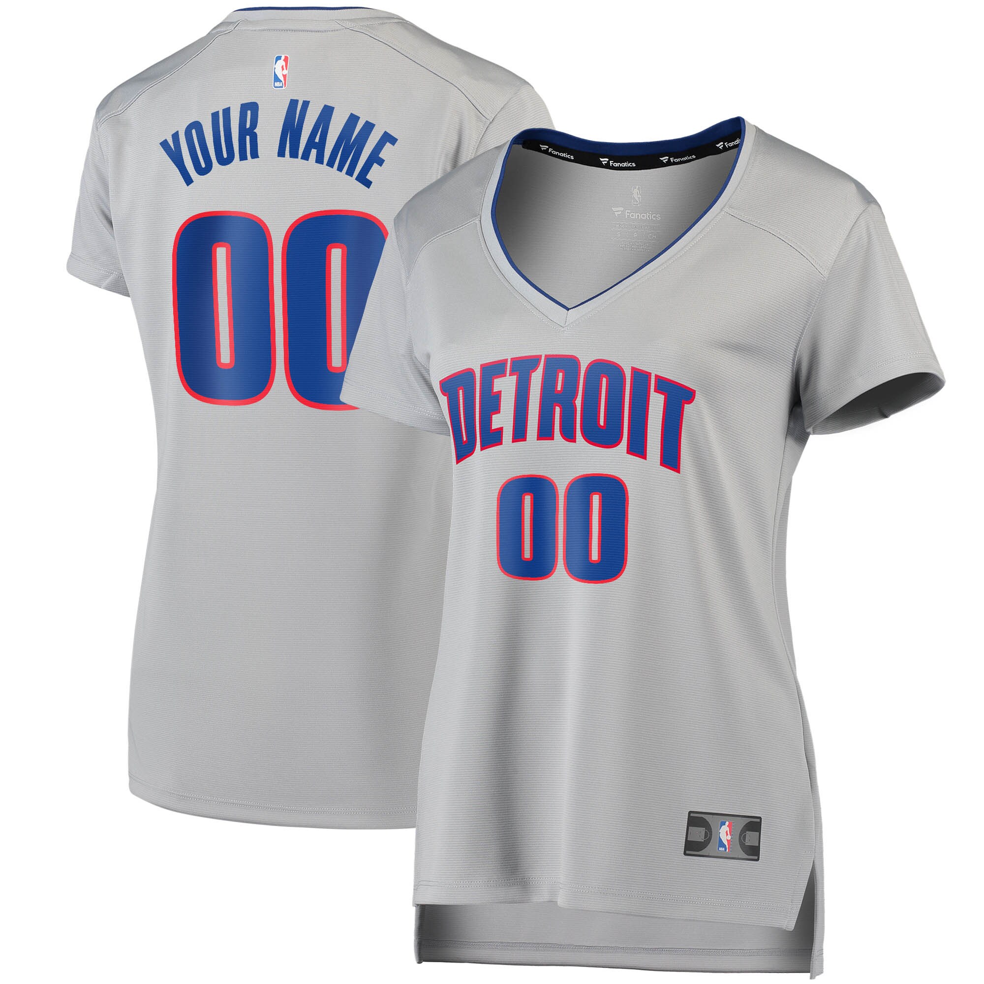 Alternative view of Pistons Gray Jersey Women - Fanatics Women’s Pistons Gray Jersey