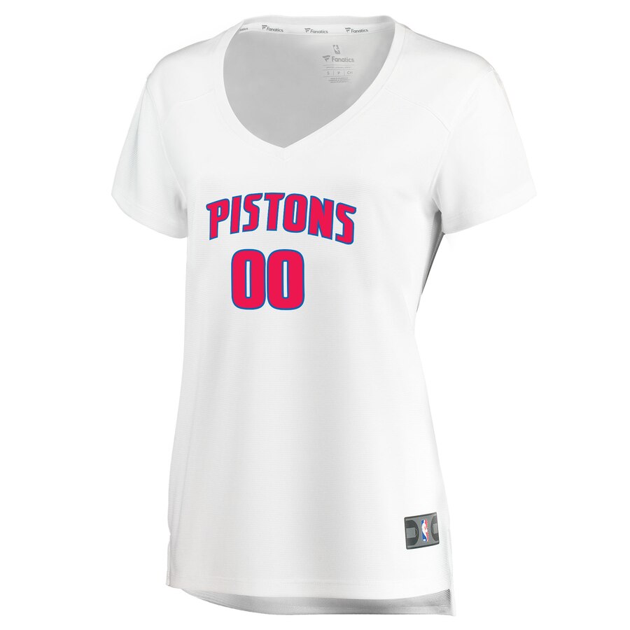 Alternative view of Pistons White Custom Jersey Women - Fanatics Women’s Pistons White