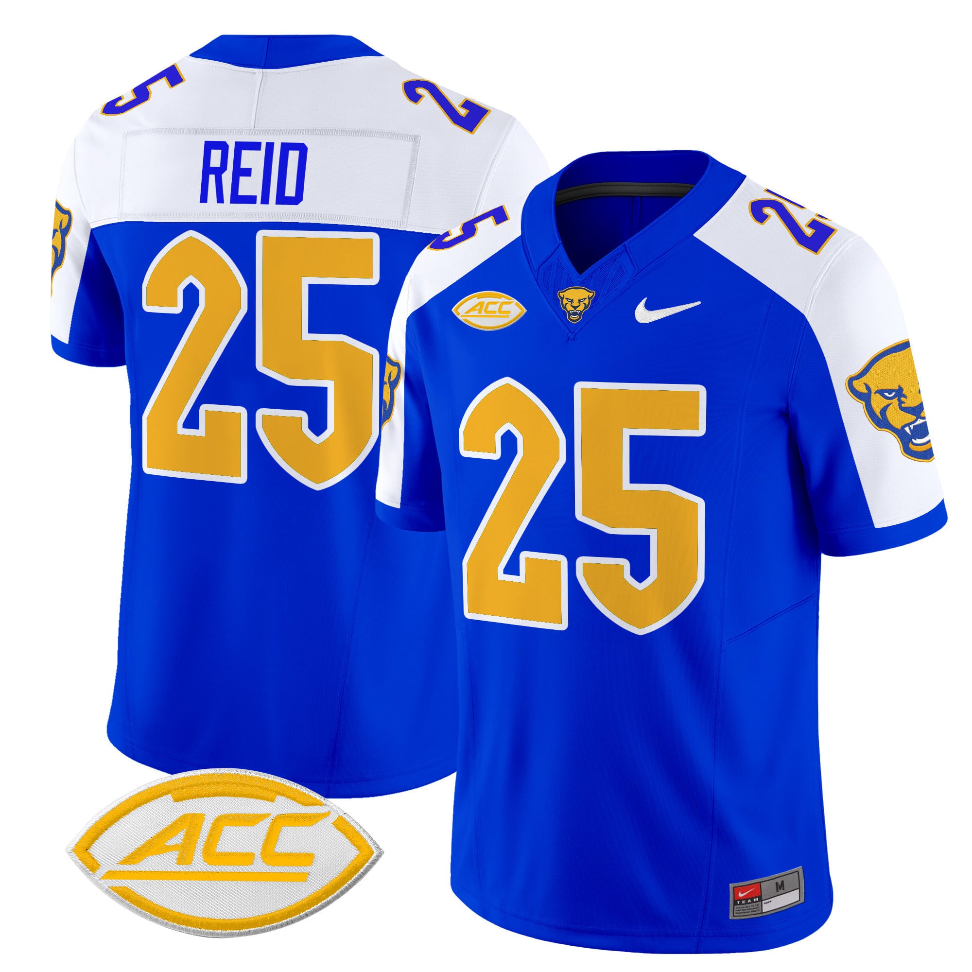 Alternative view of Pitt Panthers Holstein Jersey - Nike Pitt Panthers Holstein #10 Jersey