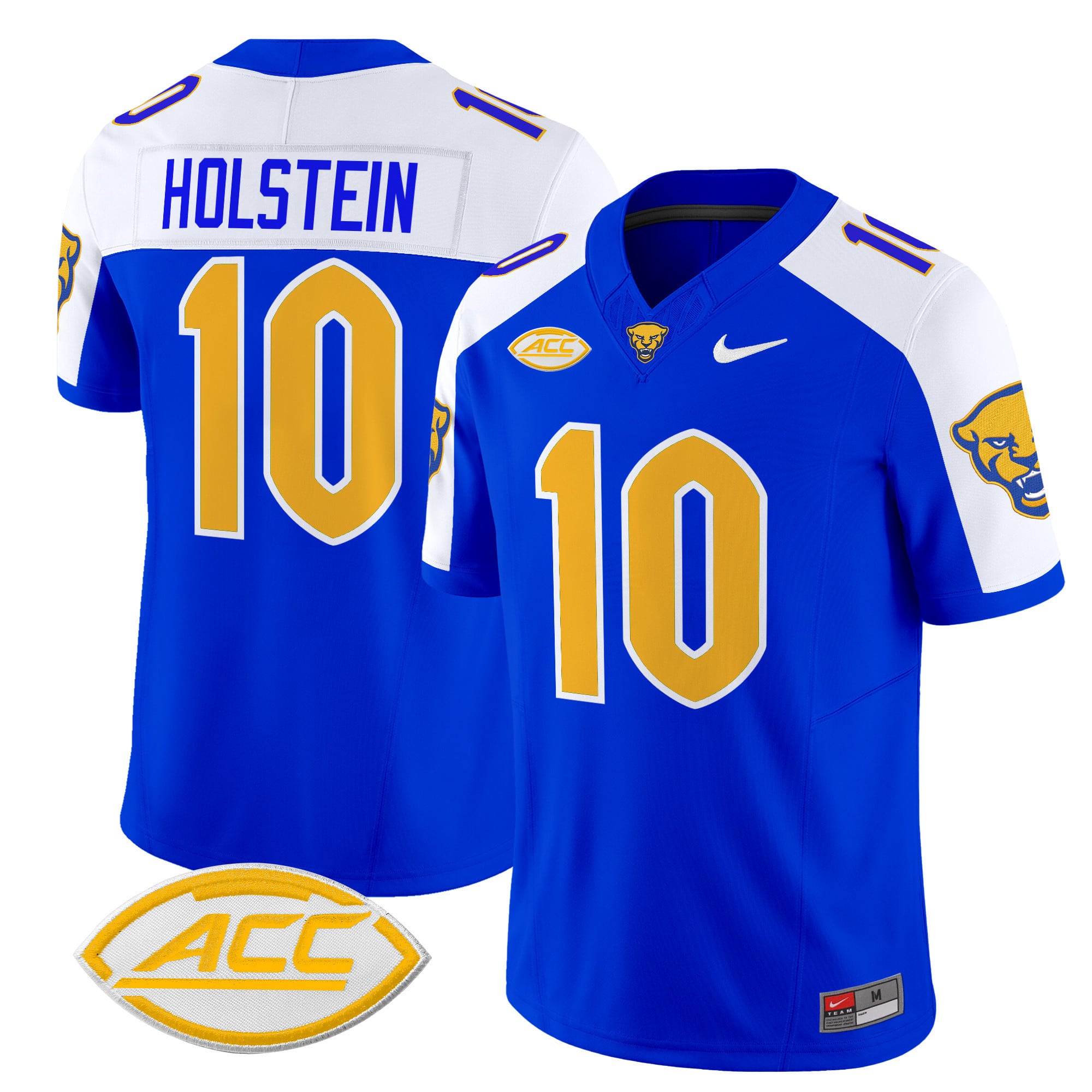 Pitt Panthers Holstein Jersey - Nike Pitt Panthers Holstein #10 Jersey