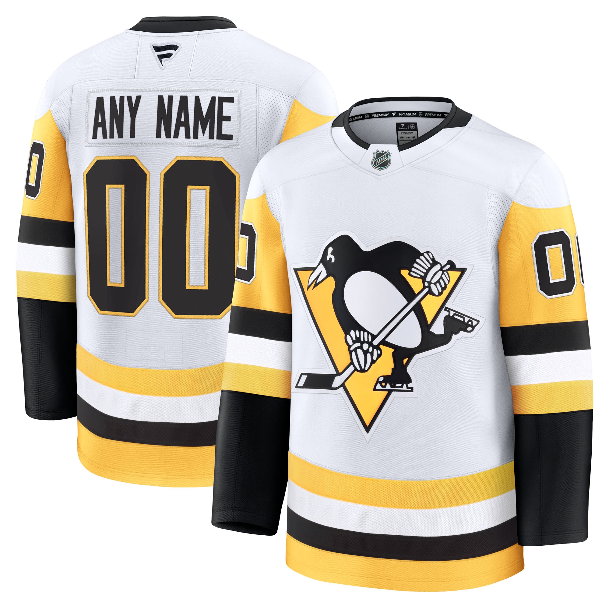 Pittsburgh Penguins Fanatics Away Premium Custom Jersey