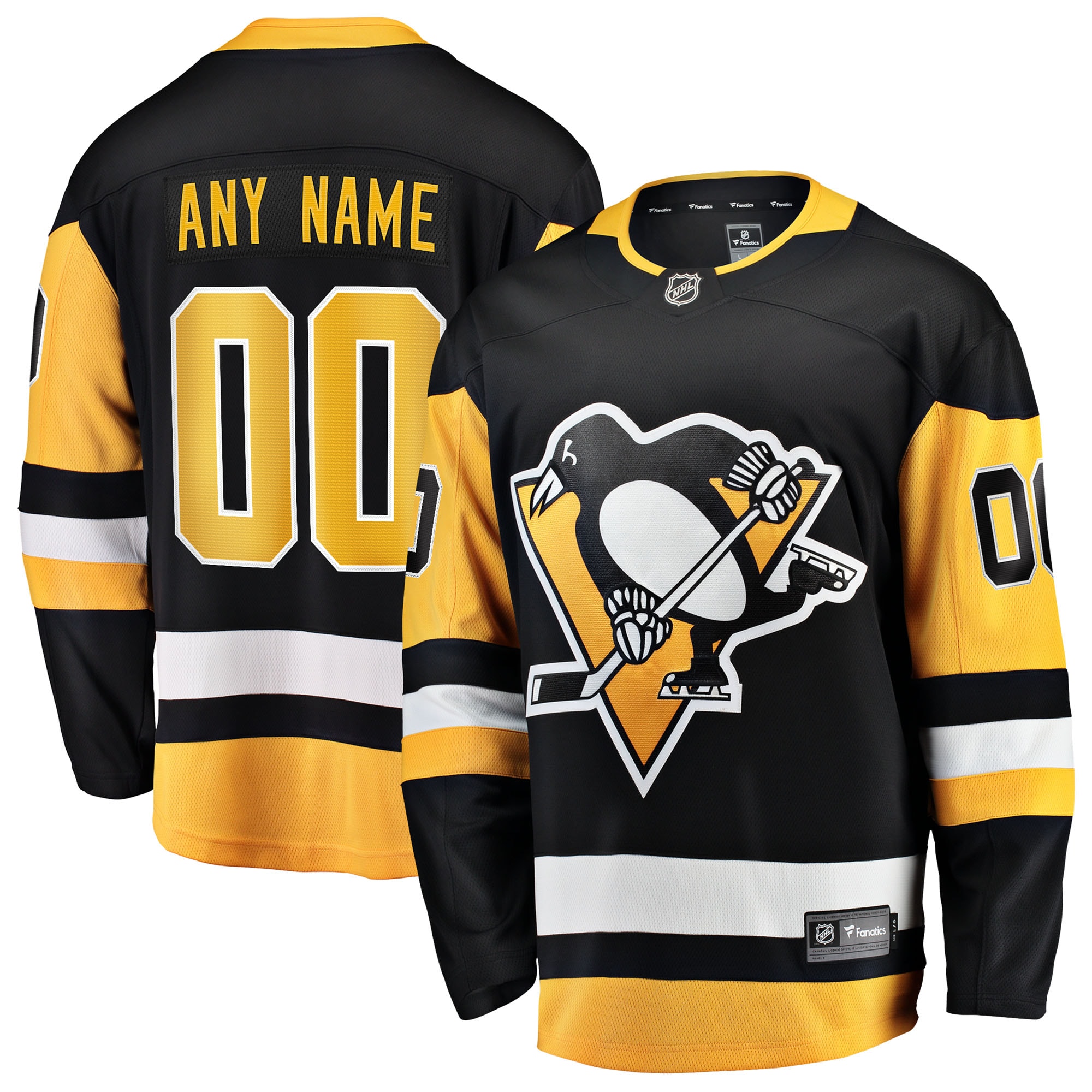 Pittsburgh Penguins Fanatics Home Breakaway Custom Jersey