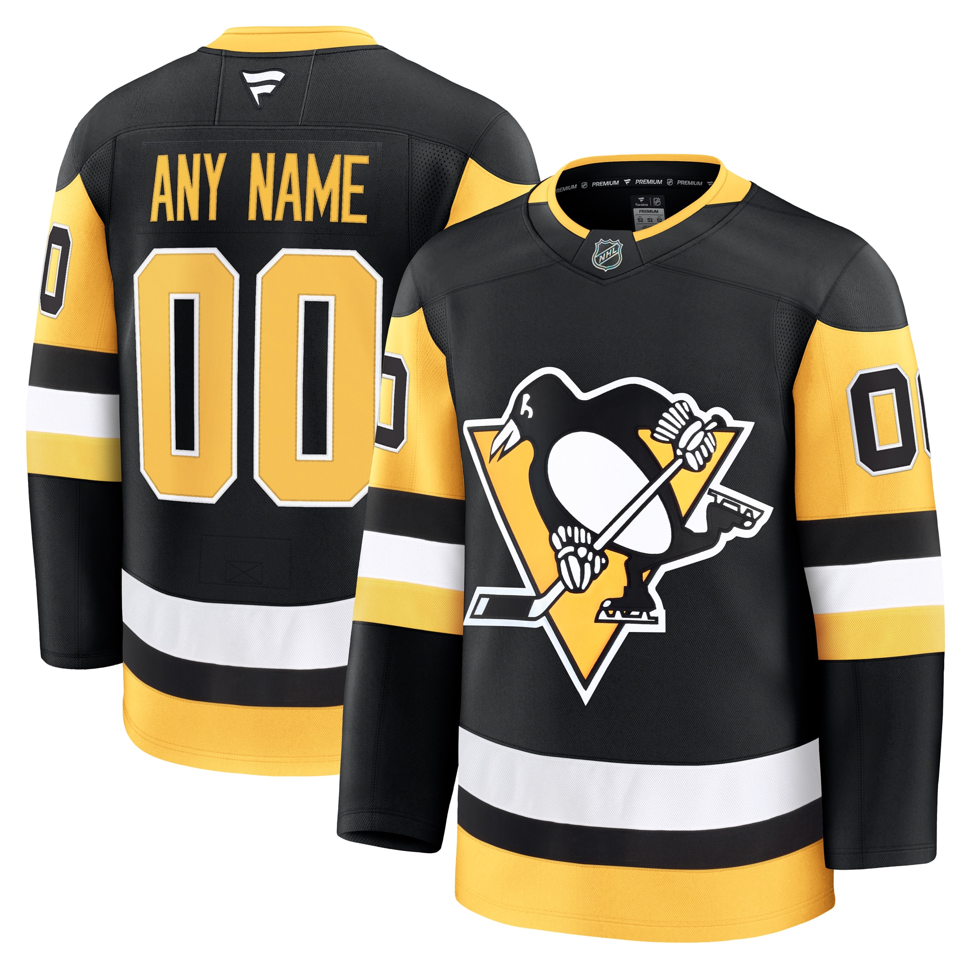 Pittsburgh Penguins Fanatics Home Premium Custom Jersey