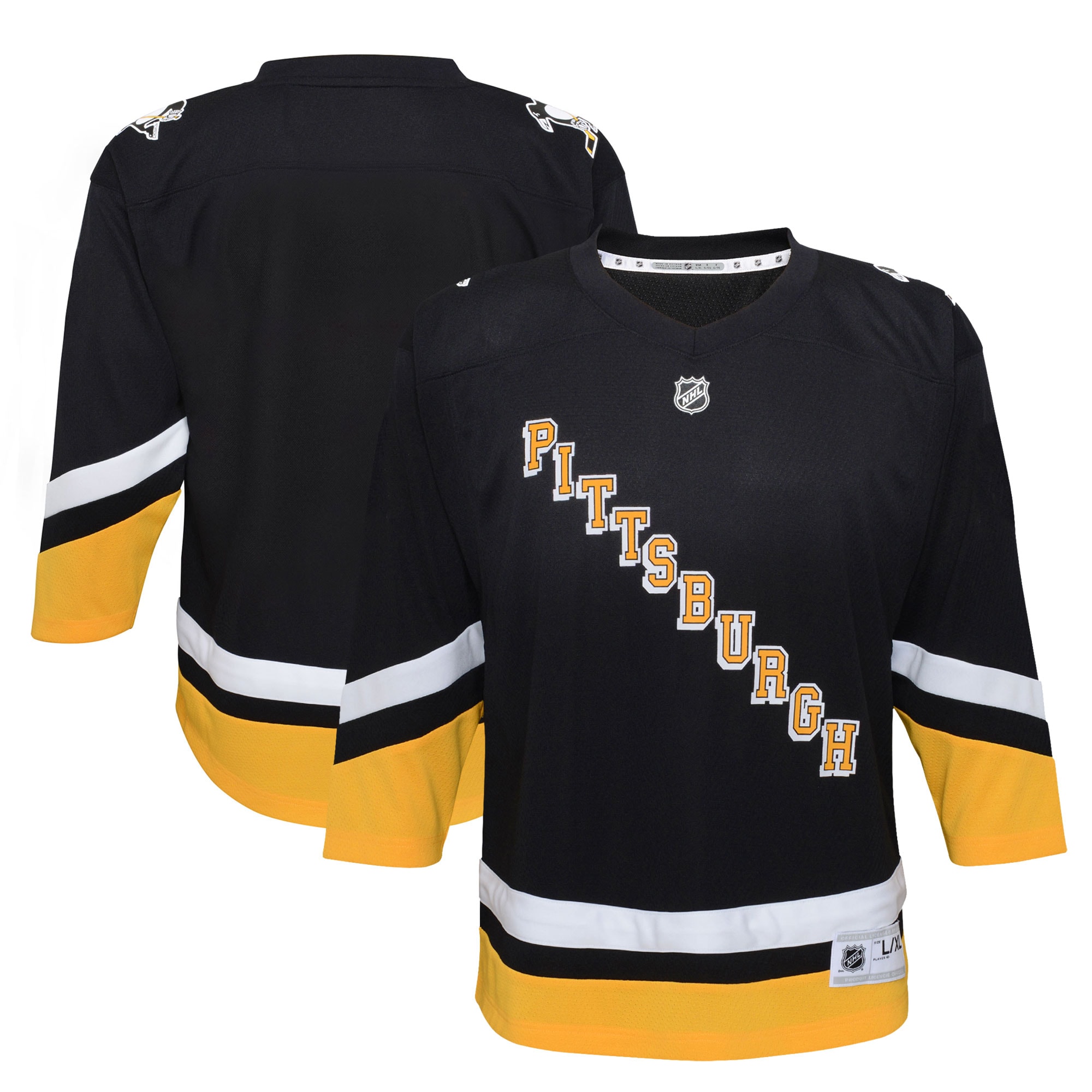 Pittsburgh Penguins Youth 2021/22 Alternate Jersey - Black