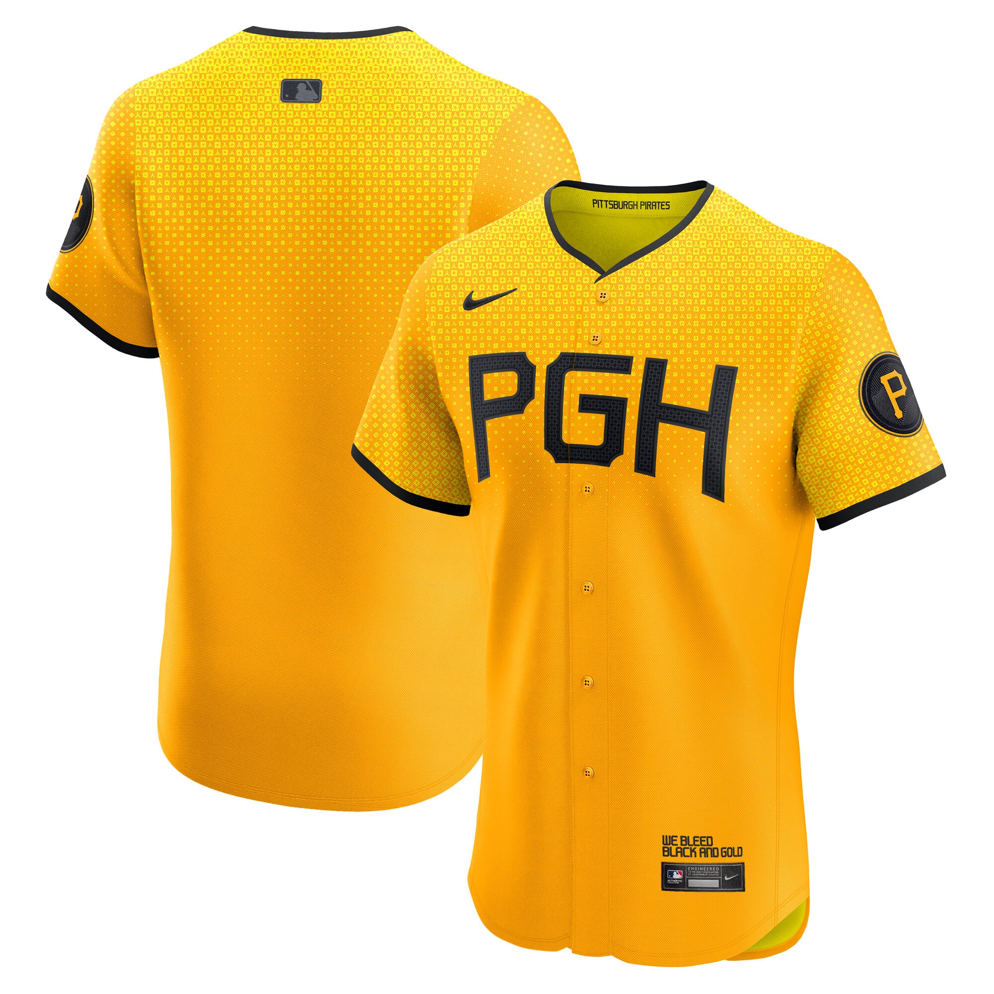 Pittsburgh Pirates City Connect Elite Jersey - Gold