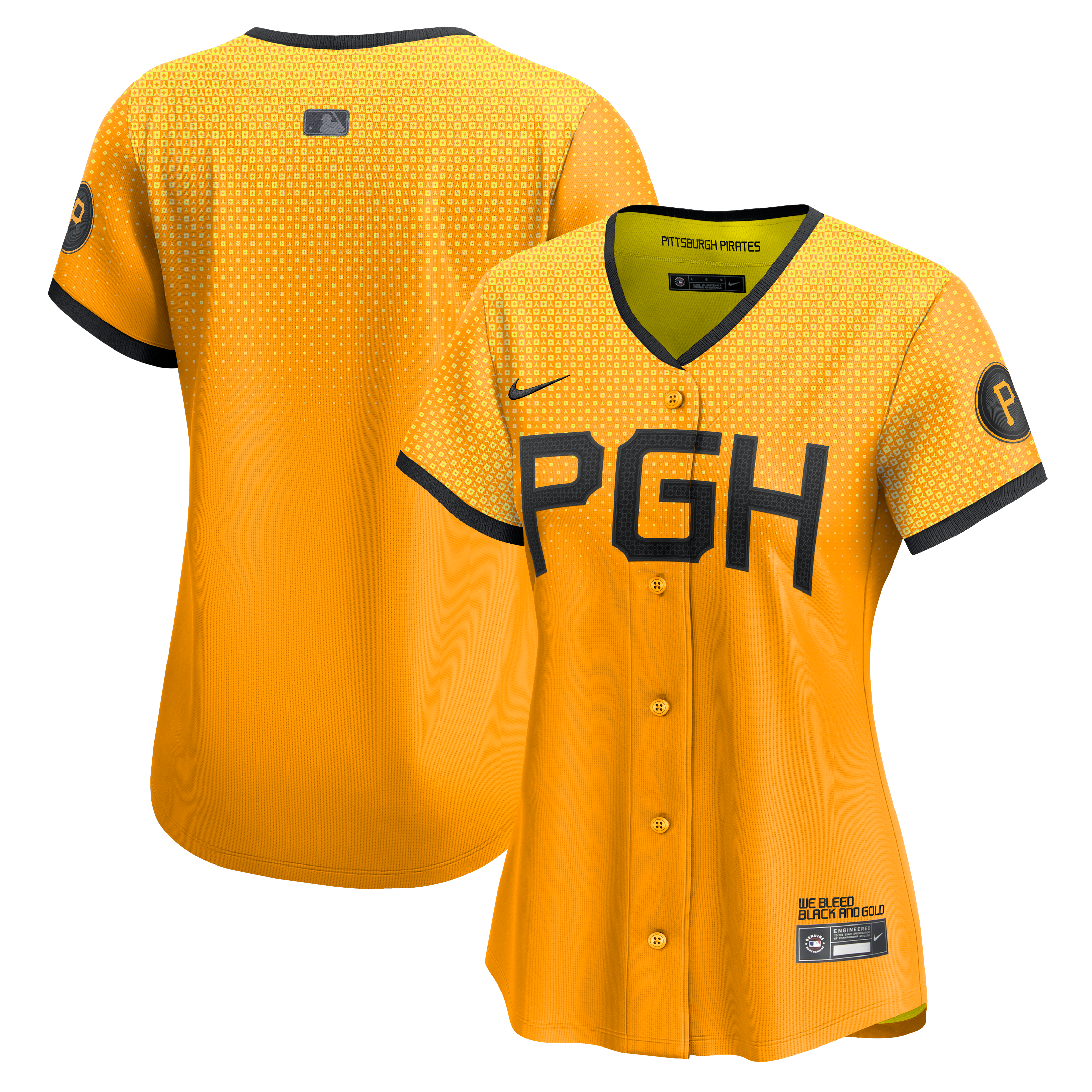 Pittsburgh Pirates Women's City Connect Limited Jersey - Gold