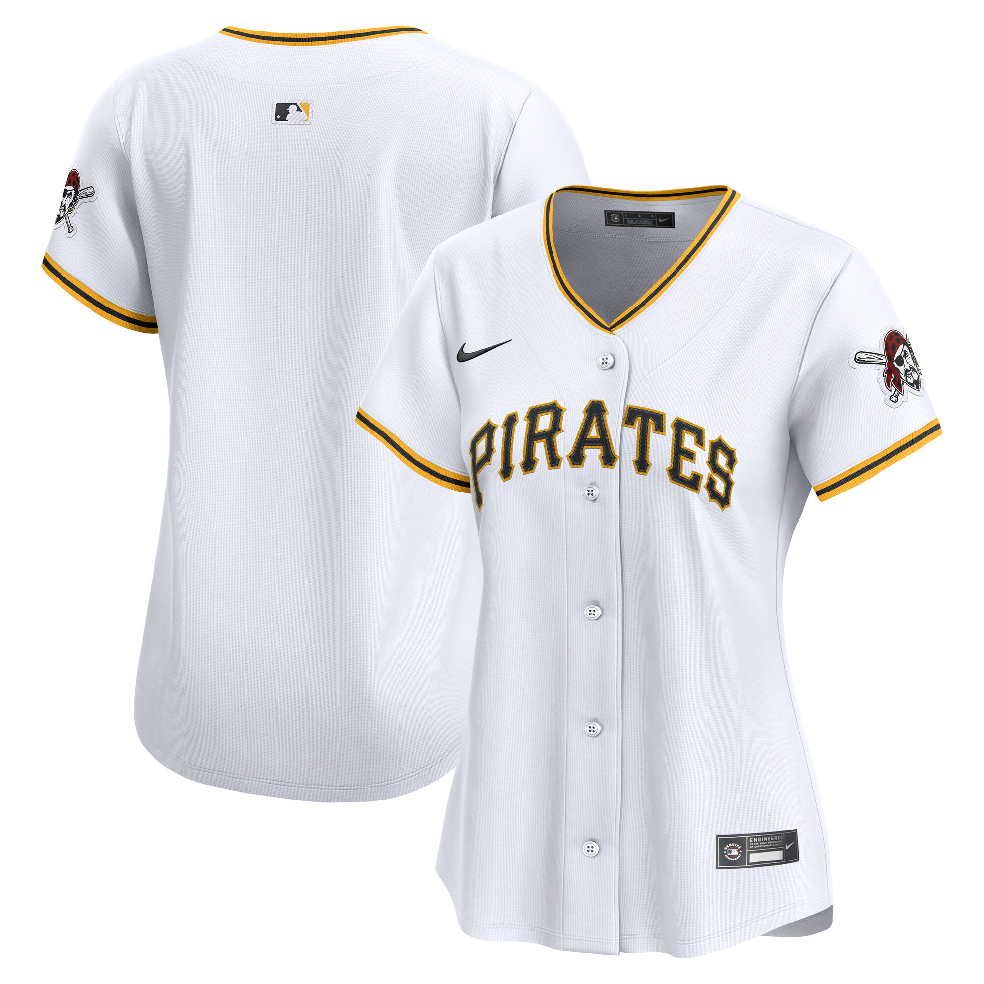 Pittsburgh Pirates Women's Home Limited Jersey - White