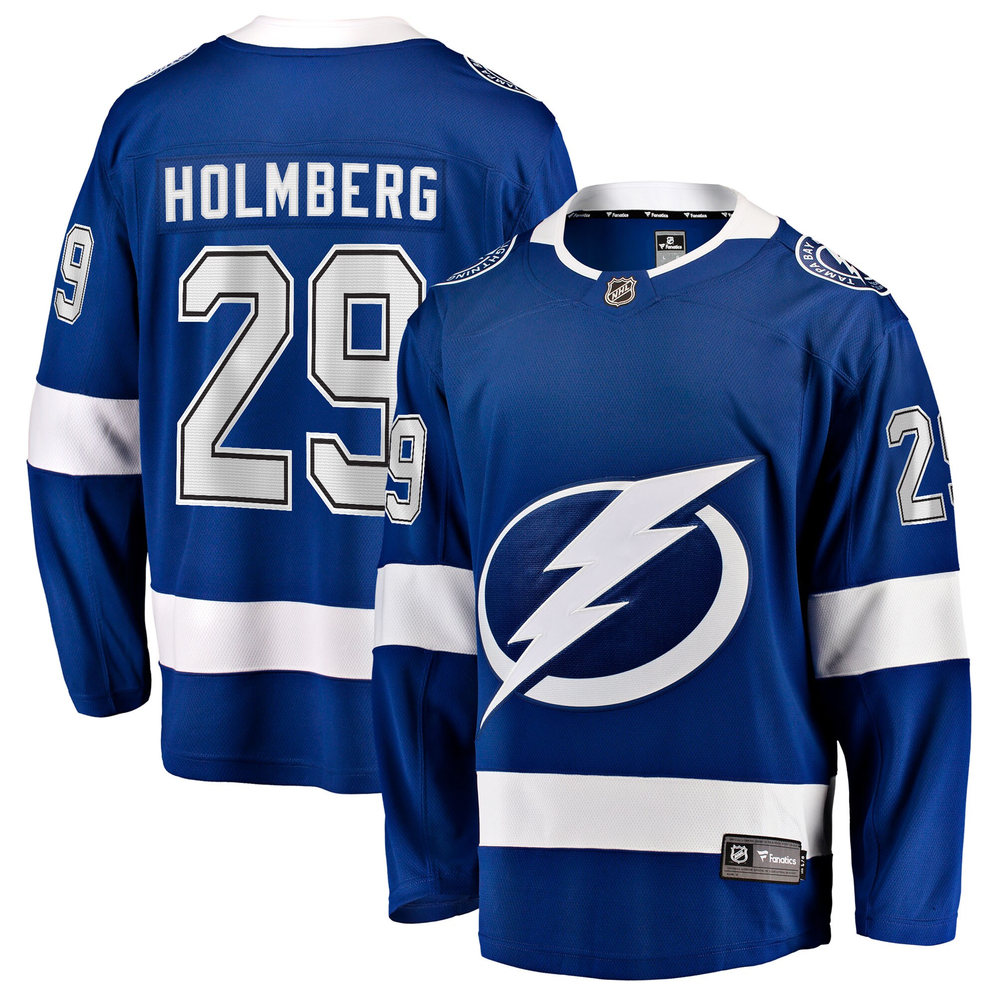 Pontus Holmberg Tampa Bay Lightning Fanatics Home Breakaway Jersey - Blue