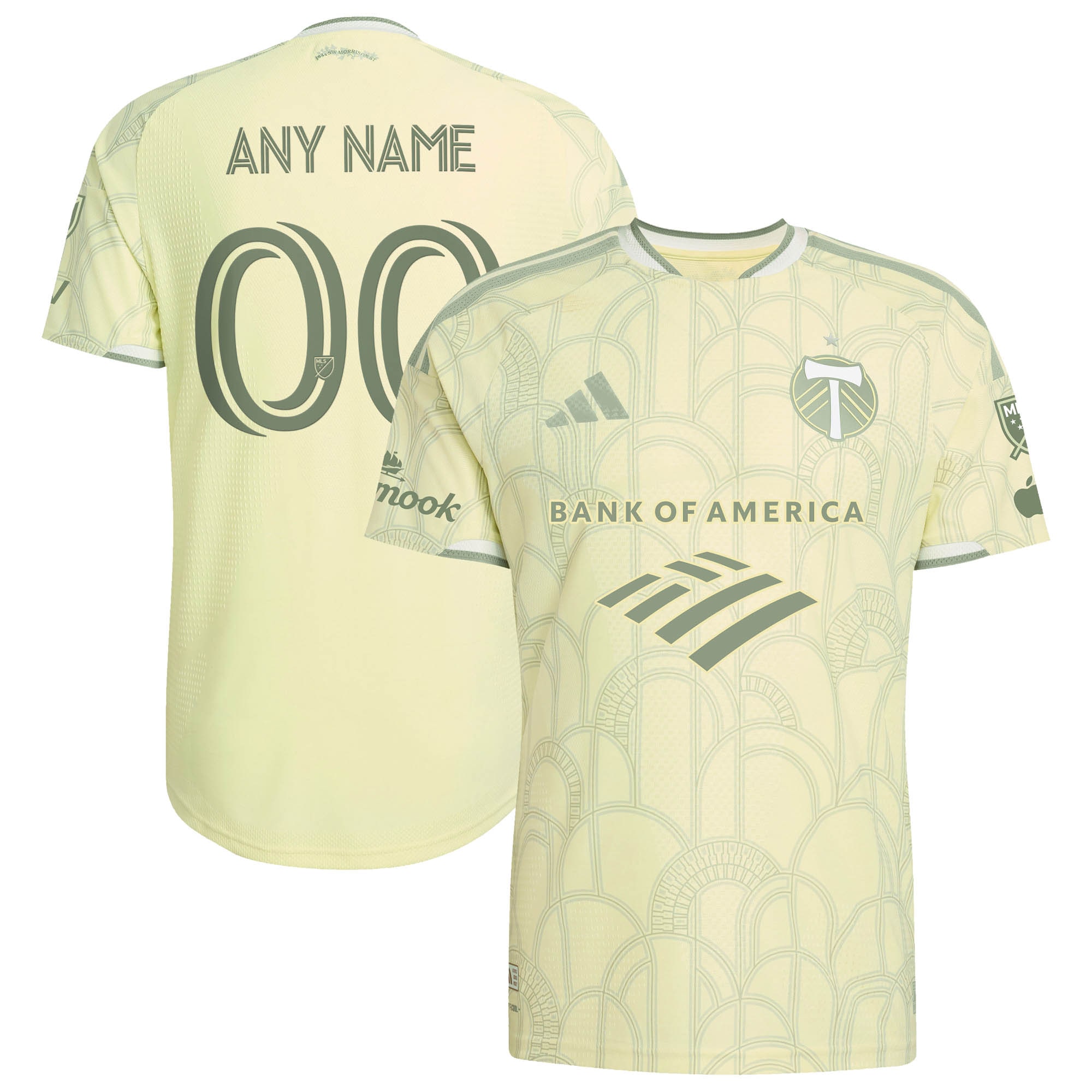 Portland Timbers 2026 Civic Stadium Kit On-Field Patch Custom Jersey - Yellow