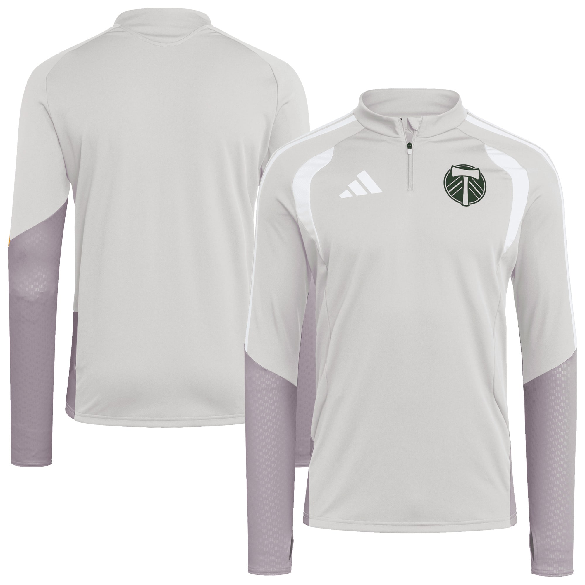 Portland Timbers 2026 Tiro Competition Quarter-Zip Training Top - Silver