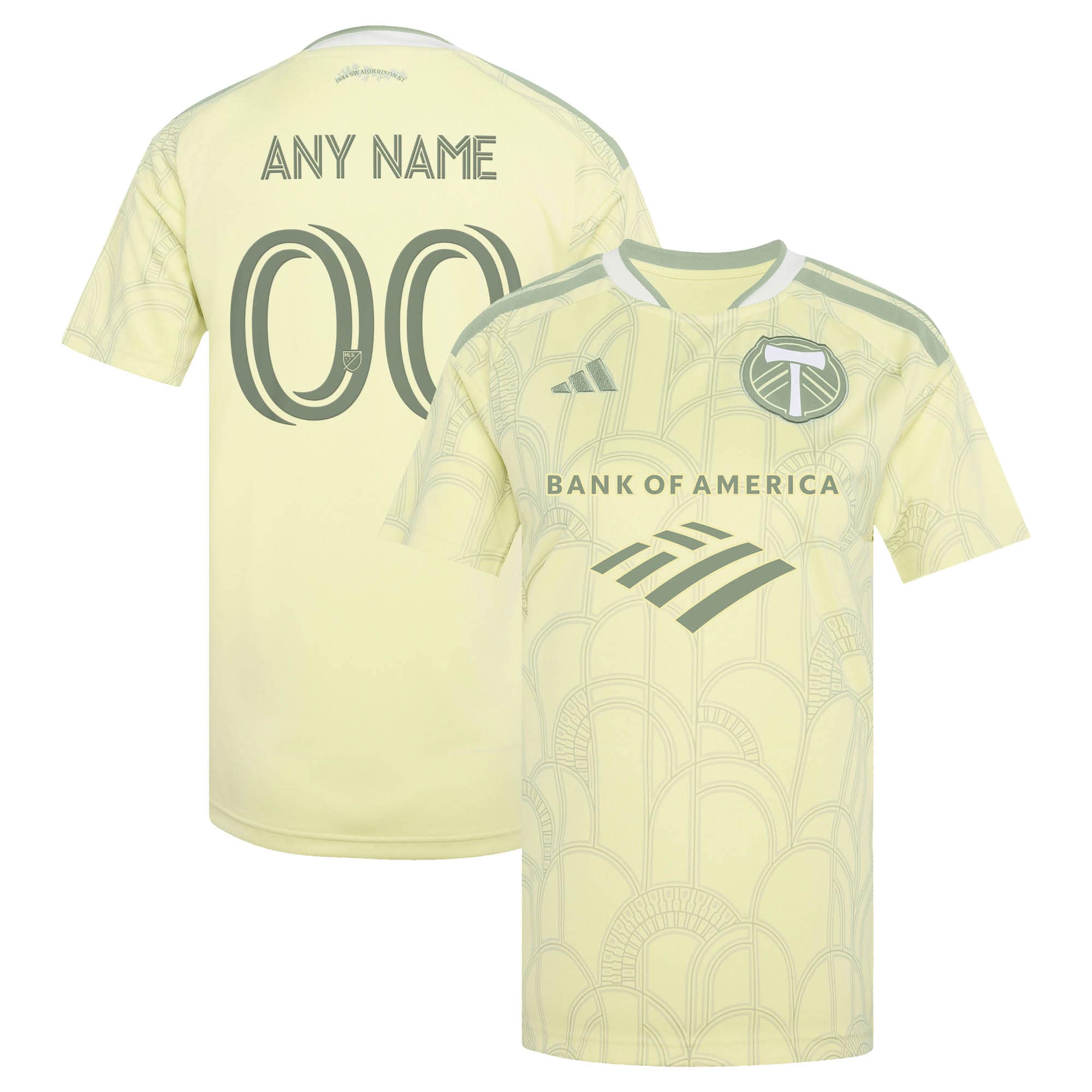 Portland Timbers Women's 2026 Civic Stadium Kit Custom Jersey - Yellow
