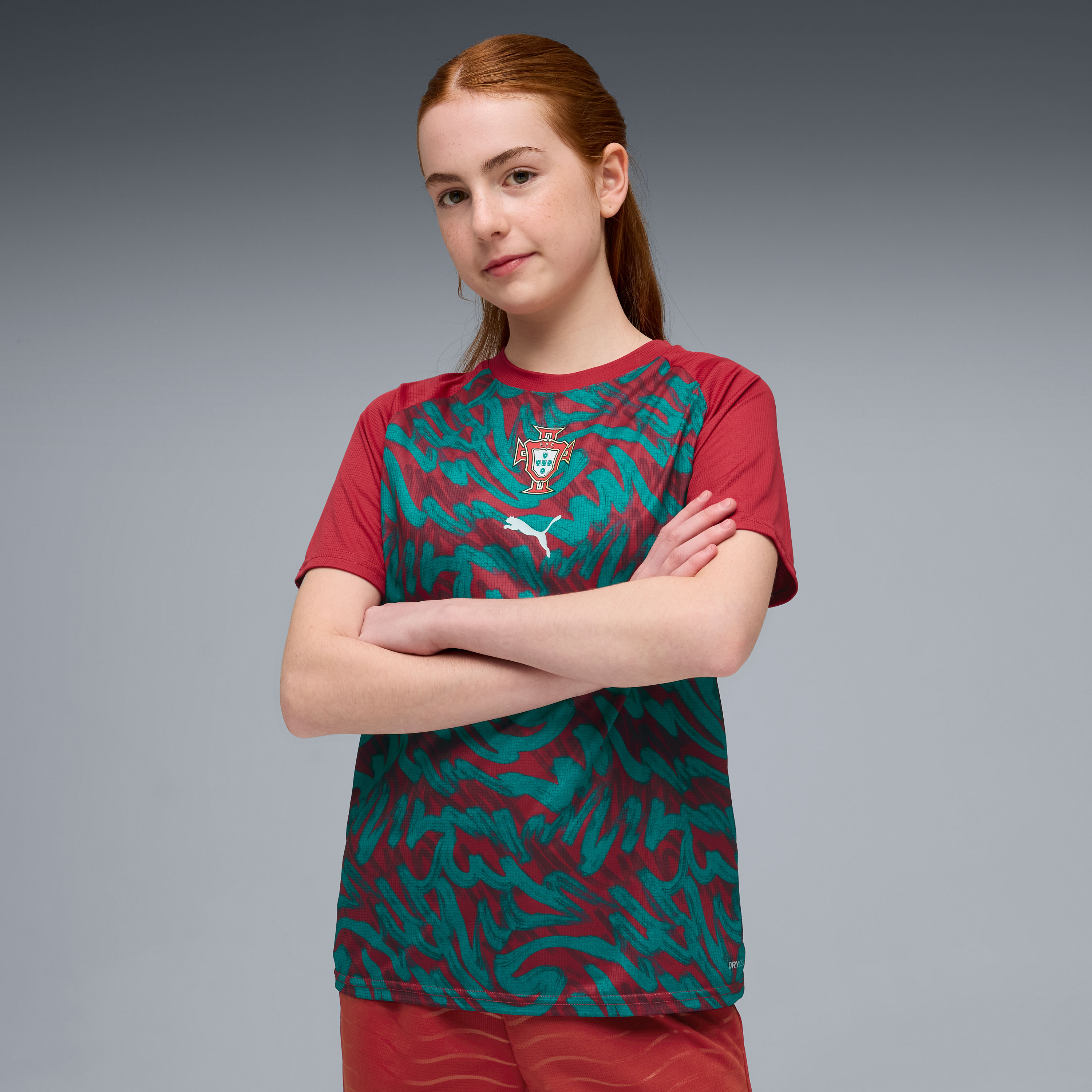 Portugal National Team Puma Youth Pre-Match Jersey