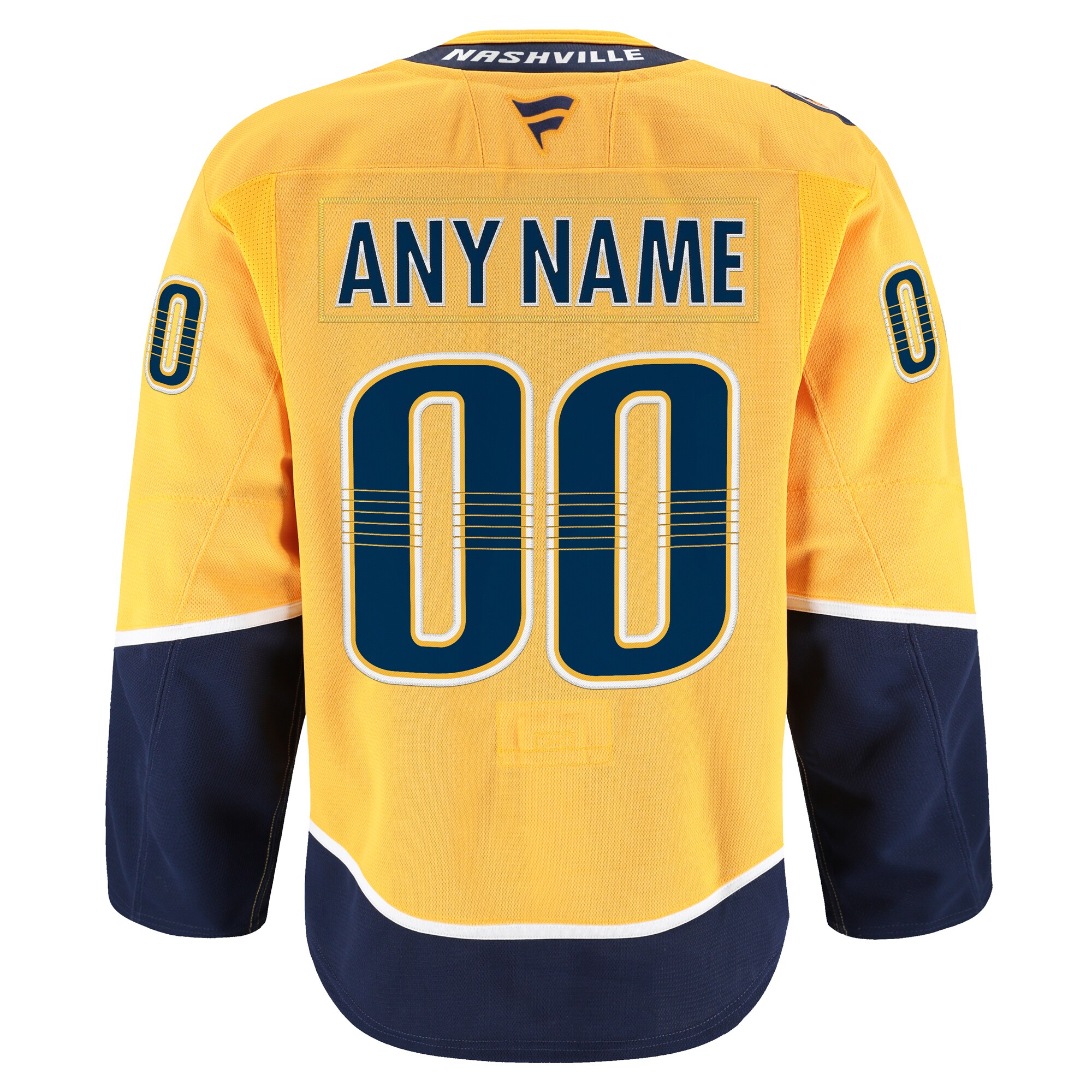 Alternative view of Predators Gold Authentic Pro Jersey - Ultimate 2024 Fanatics Gear