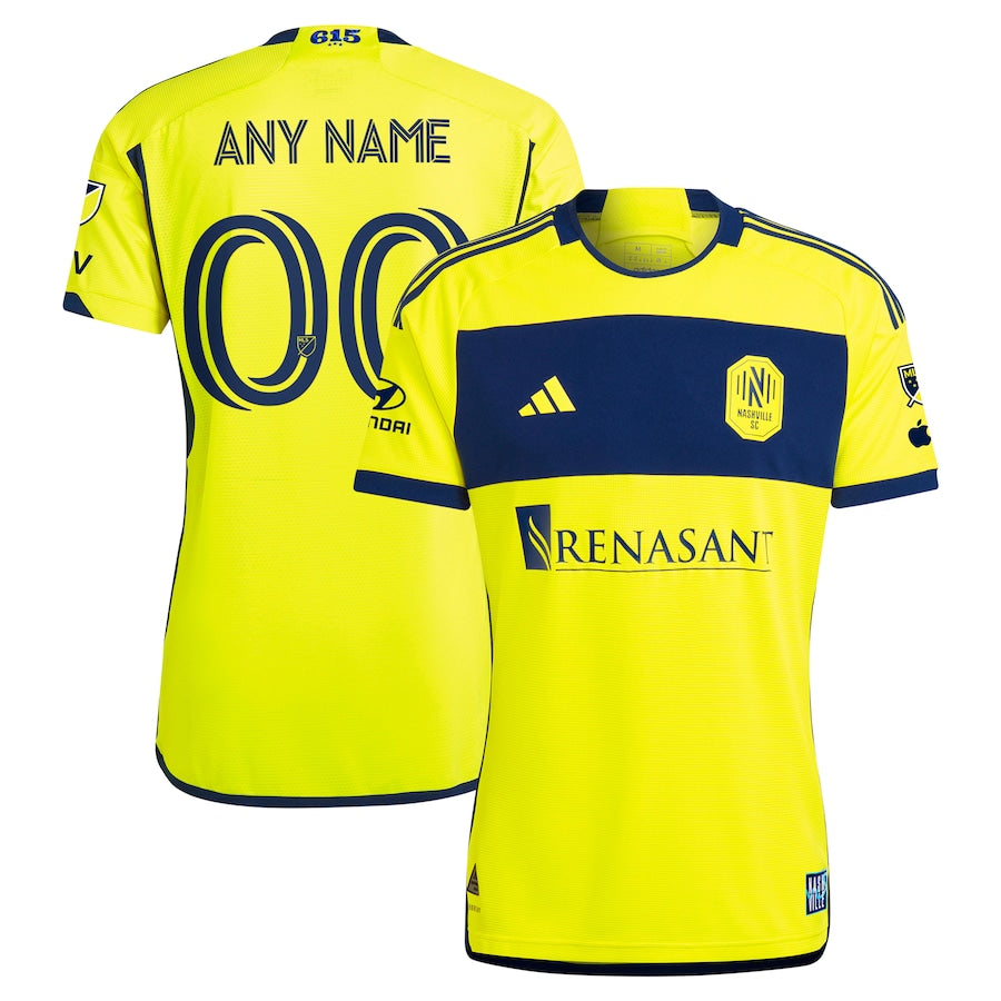 Premium Nashville SC 2024 Yellow Authentic Jersey - adidas Kit