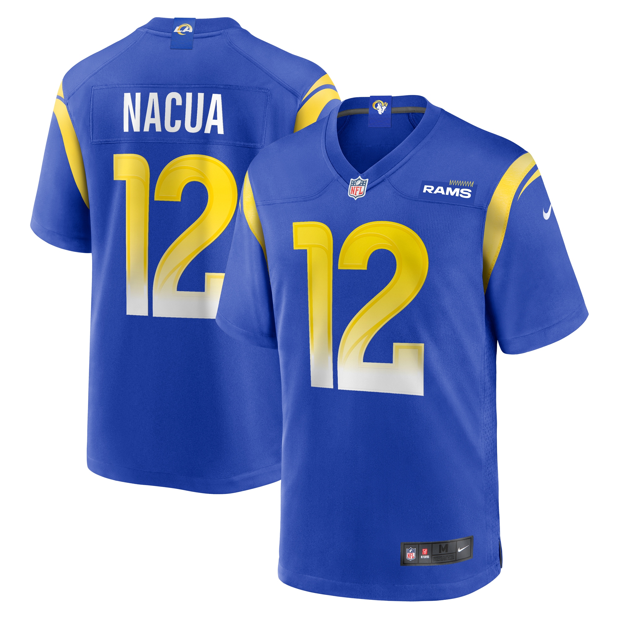 Puka Nacua Los Angeles Rams Game Player Jersey - Royal