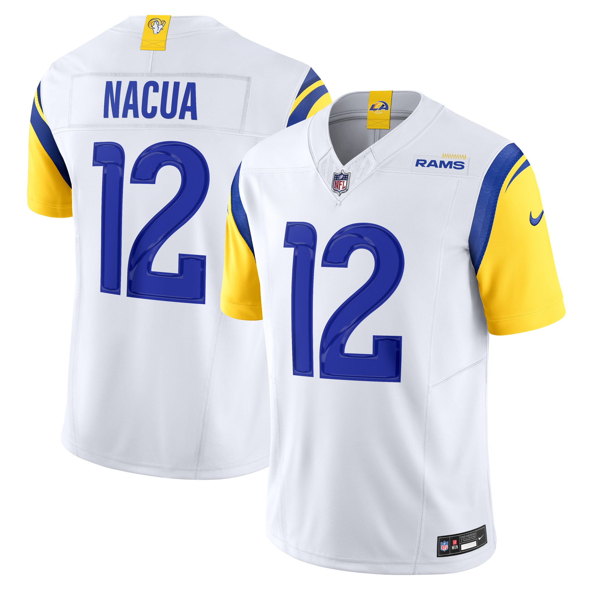 Puka Nacua Los Angeles Rams Vapor F.U.S.E. Limited Player Jersey - White