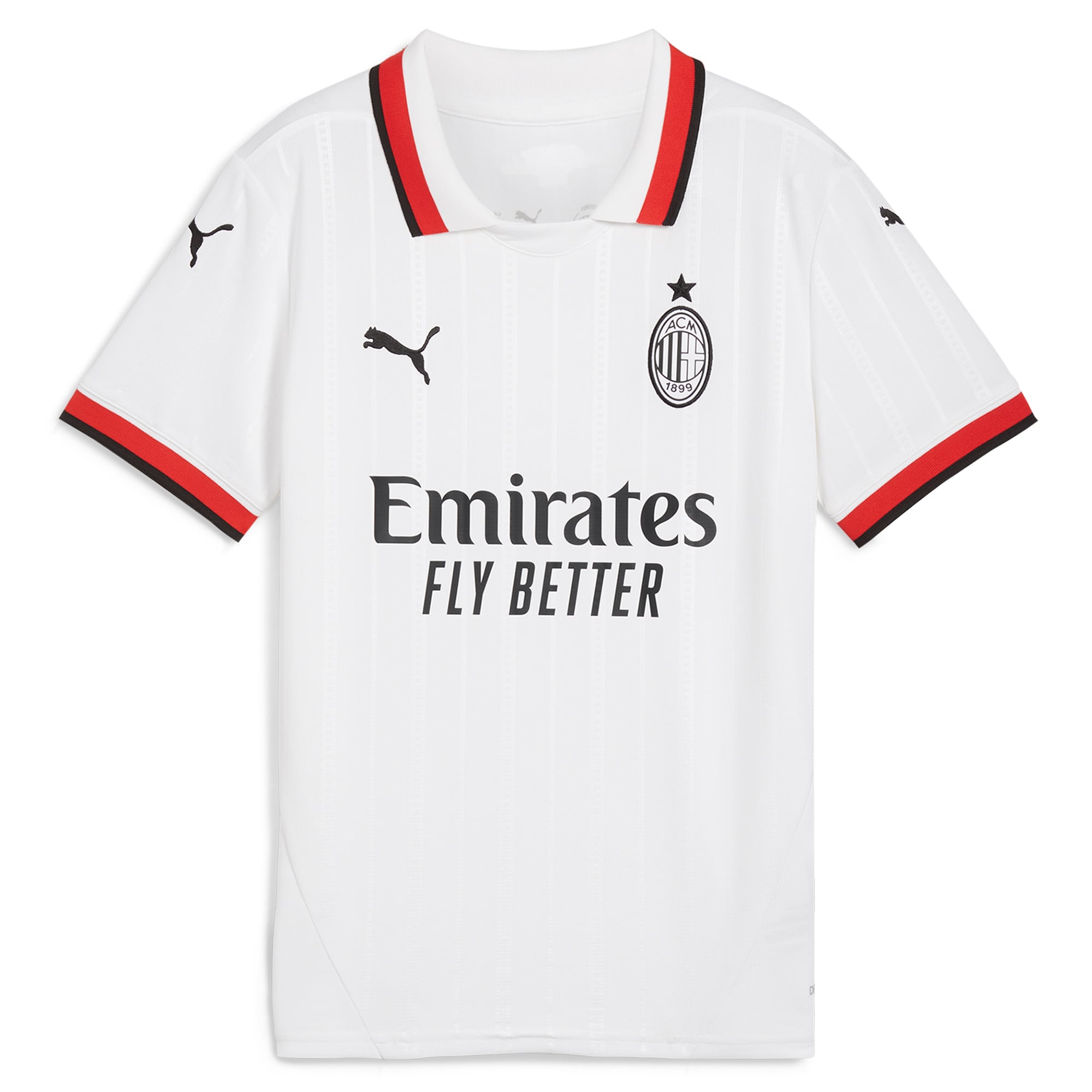 Alternative view of Puma AC Milan 2024 Third Jersey - White & Red Trim