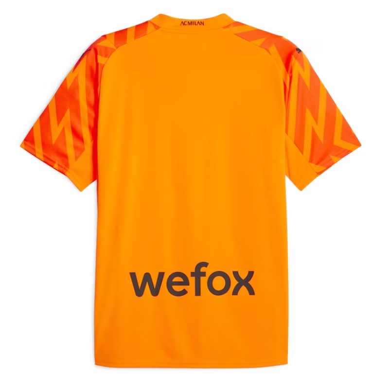 Alternative view of Puma AC Milan Orange Jersey - 2023/24 Goalkeeper Kit