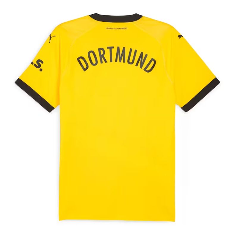 Alternative view of Puma Dortmund 2023/24 Home Jersey - Yellow & Black