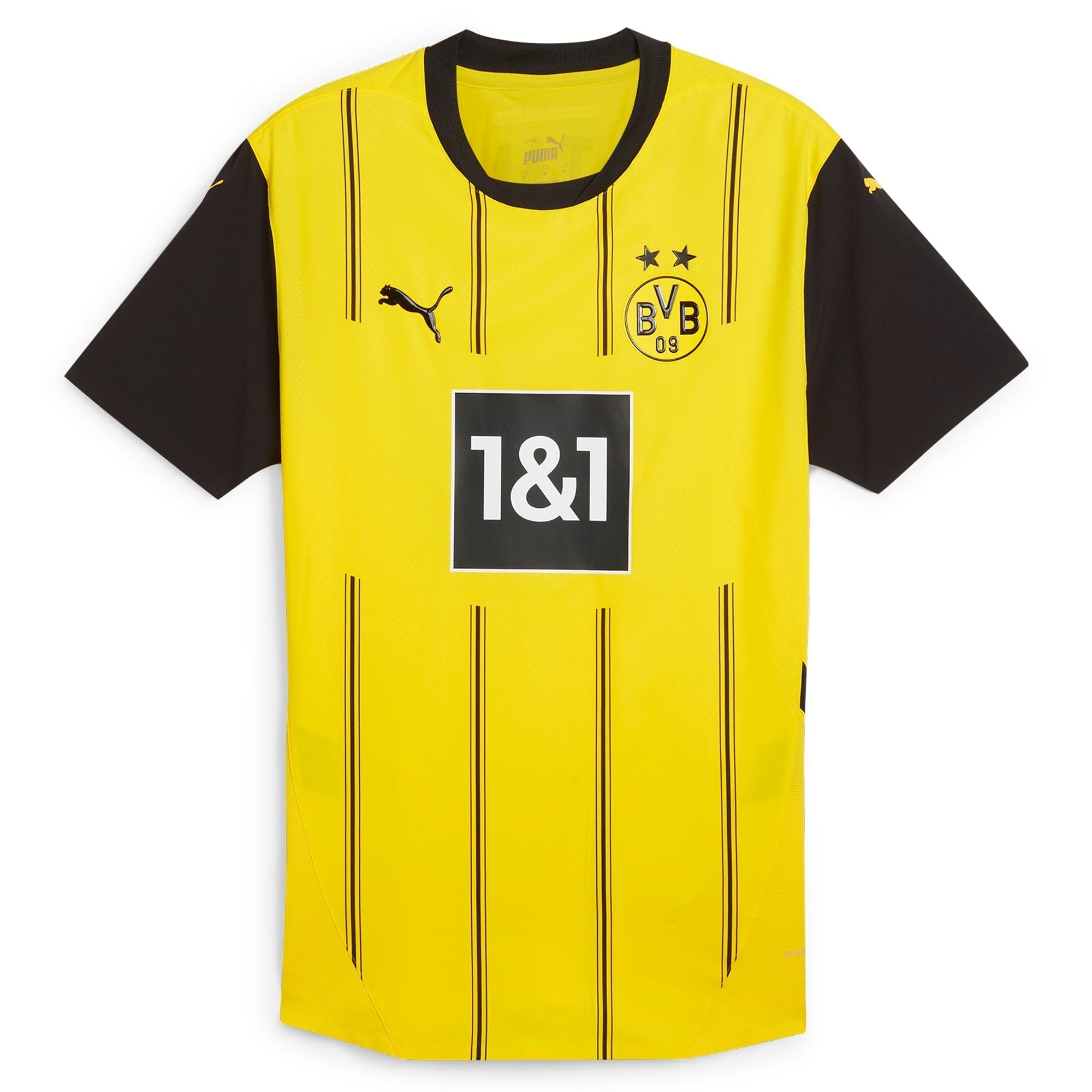 Alternative view of Puma Dortmund Home Jersey - Yellow & Black - Authentic 2024/25