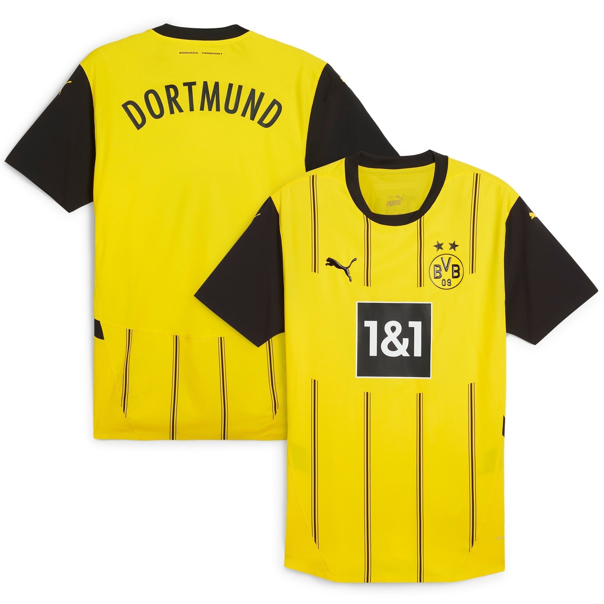 Puma Dortmund Home Jersey - Yellow & Black - Authentic 2024/25