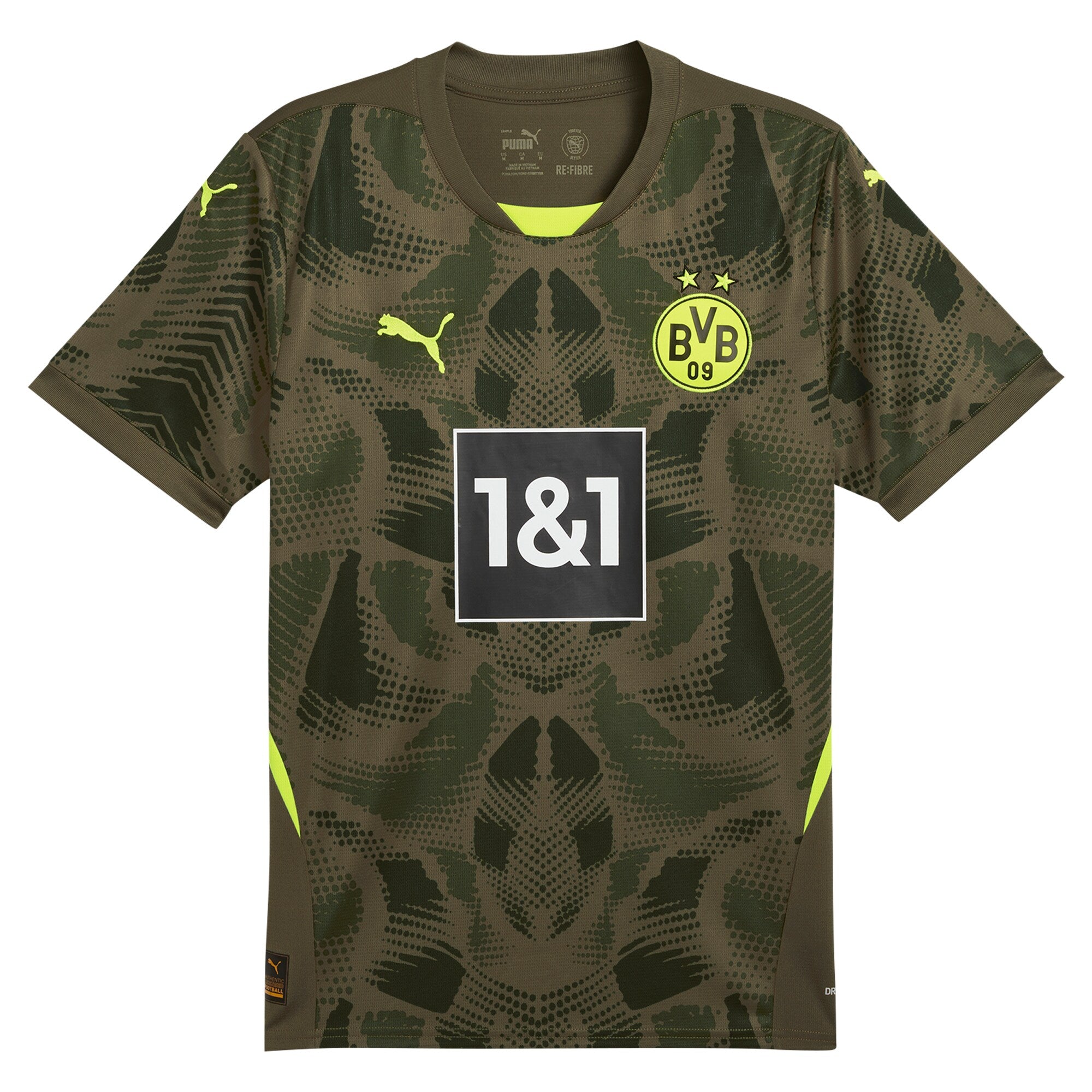 Alternative view of Puma Dortmund Olive Jersey - Puma Dortmund Olive Green Jersey
