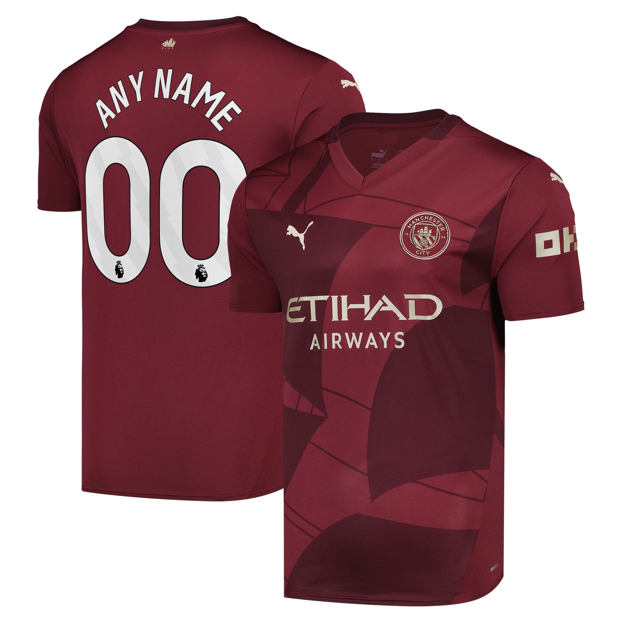 Puma Man City Maroon Jersey - Puma Man City Maroon 2023/24 Jersey